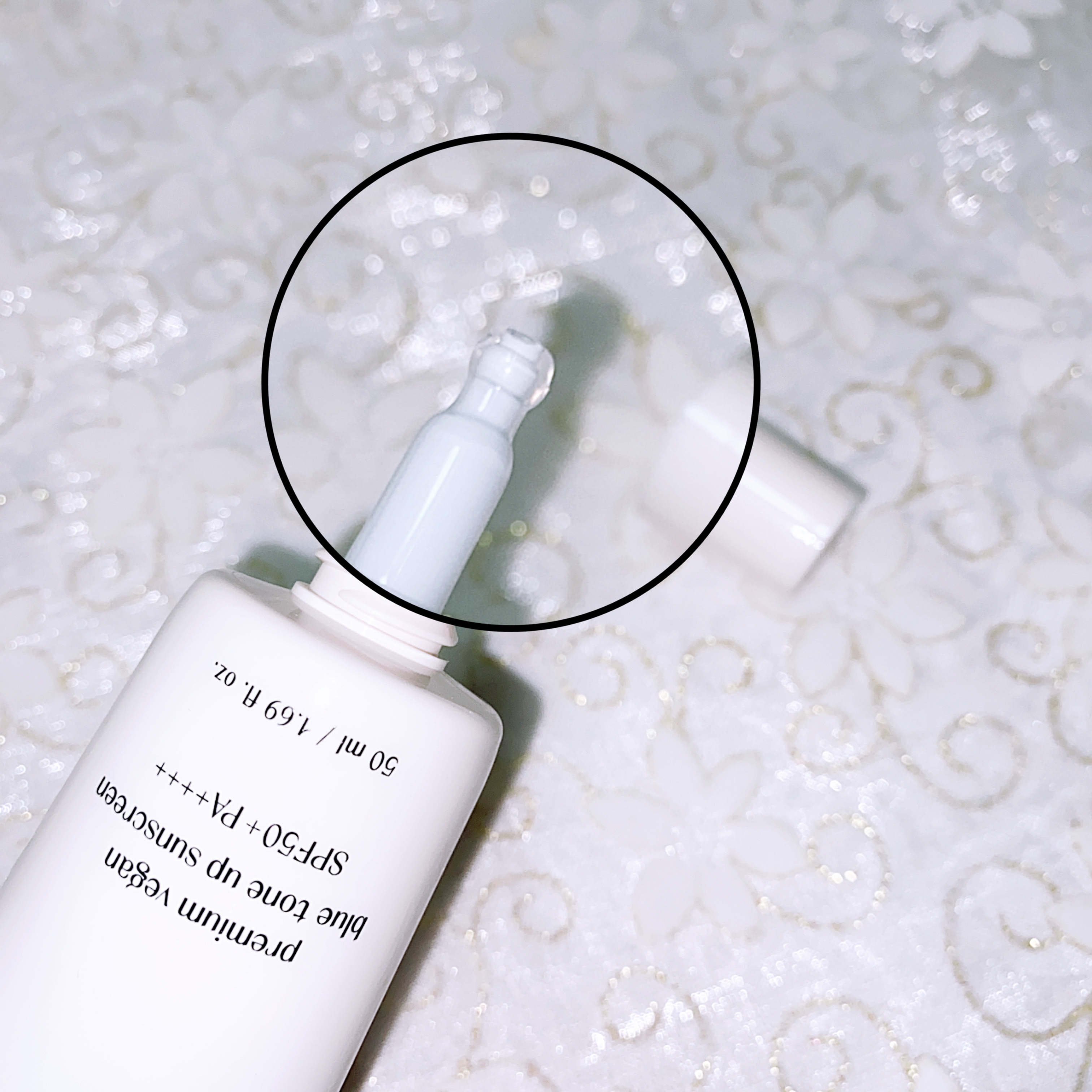 プレミ アムビーガン トーンアップ日焼け止め SPF50+PA++++/dinsee/日焼け止めミルクを使ったクチコミ（2枚目）