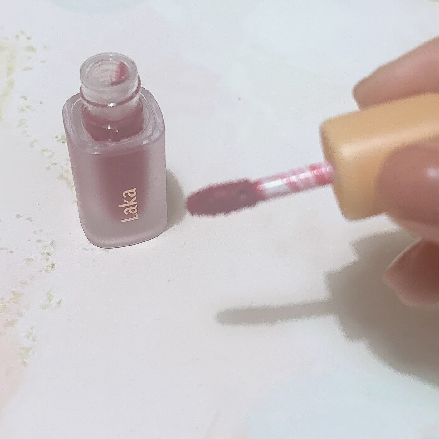 フルーティーグラムティント/Laka/リップティントを使ったクチコミ（2枚目）