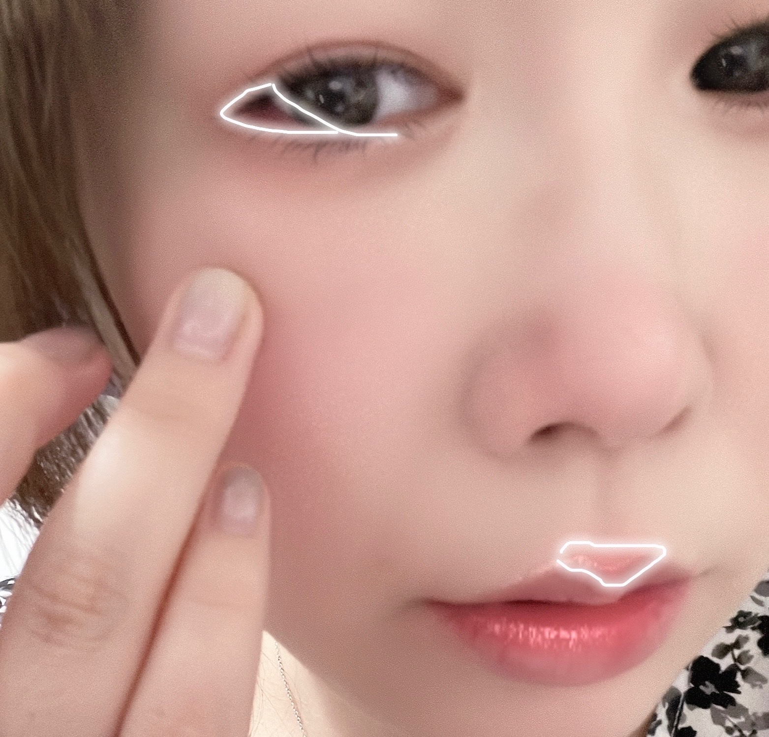 &.  涙袋ライナー/DAISO/ジェルアイライナーを使ったクチコミ（3枚目）