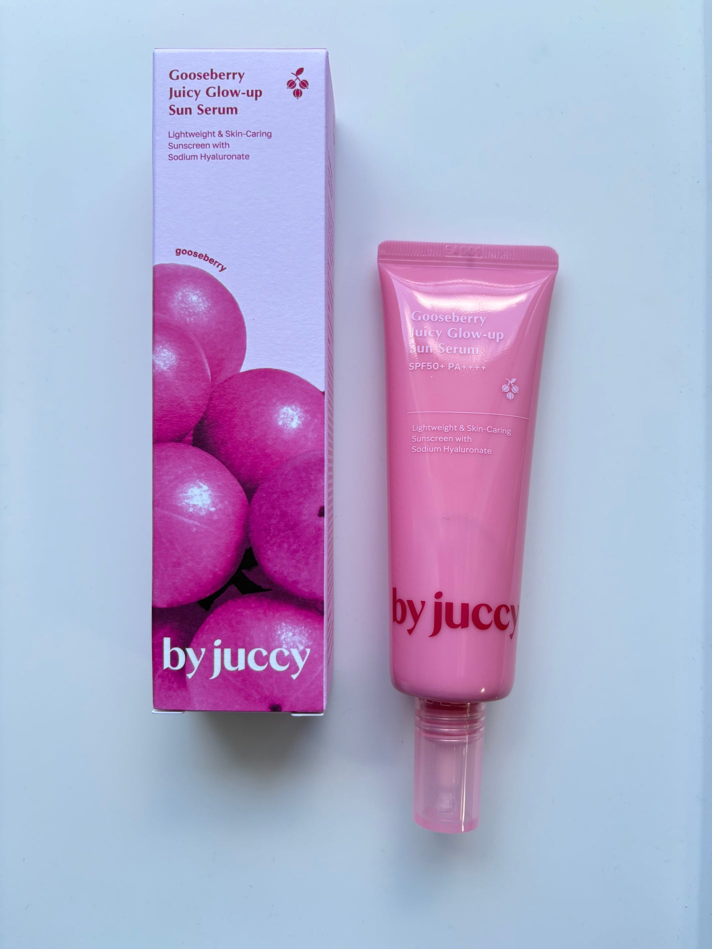 Gooseberry Juicy Glow-up Sun Serum/By Juccy/日焼け止めミルクを使ったクチコミ(1枚目)