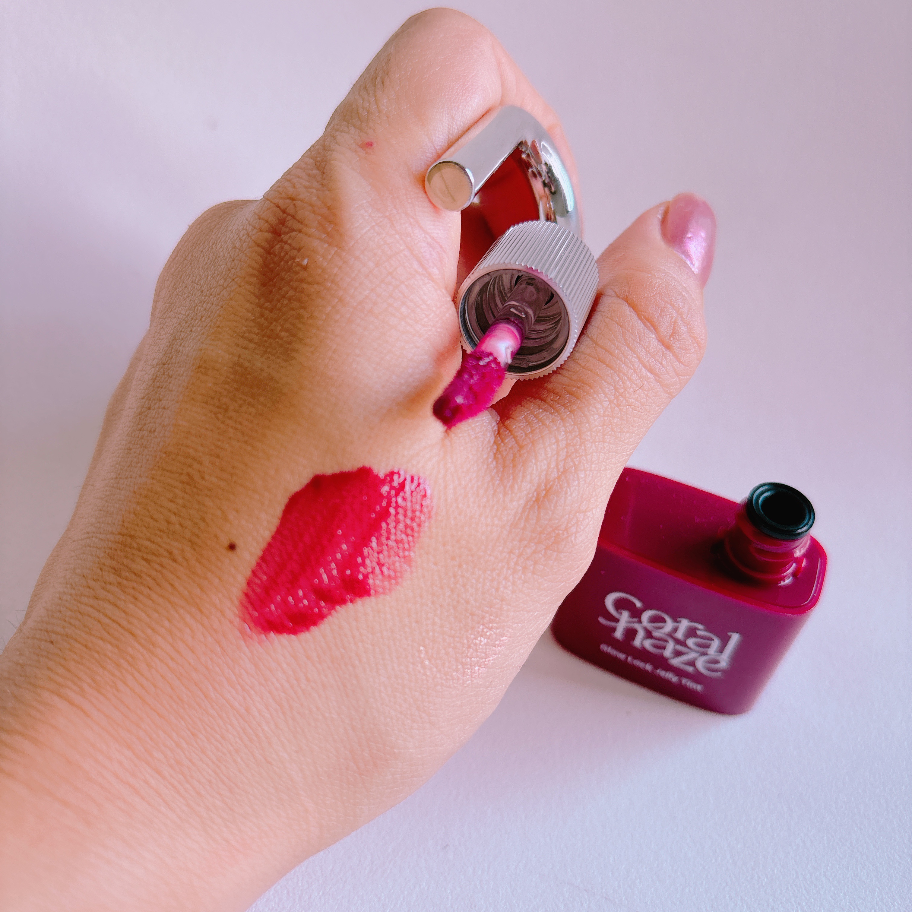 ボリューマイジングフォンデュリップ B01 オブテイン/Coralhaze/口紅を使ったクチコミ（2枚目）