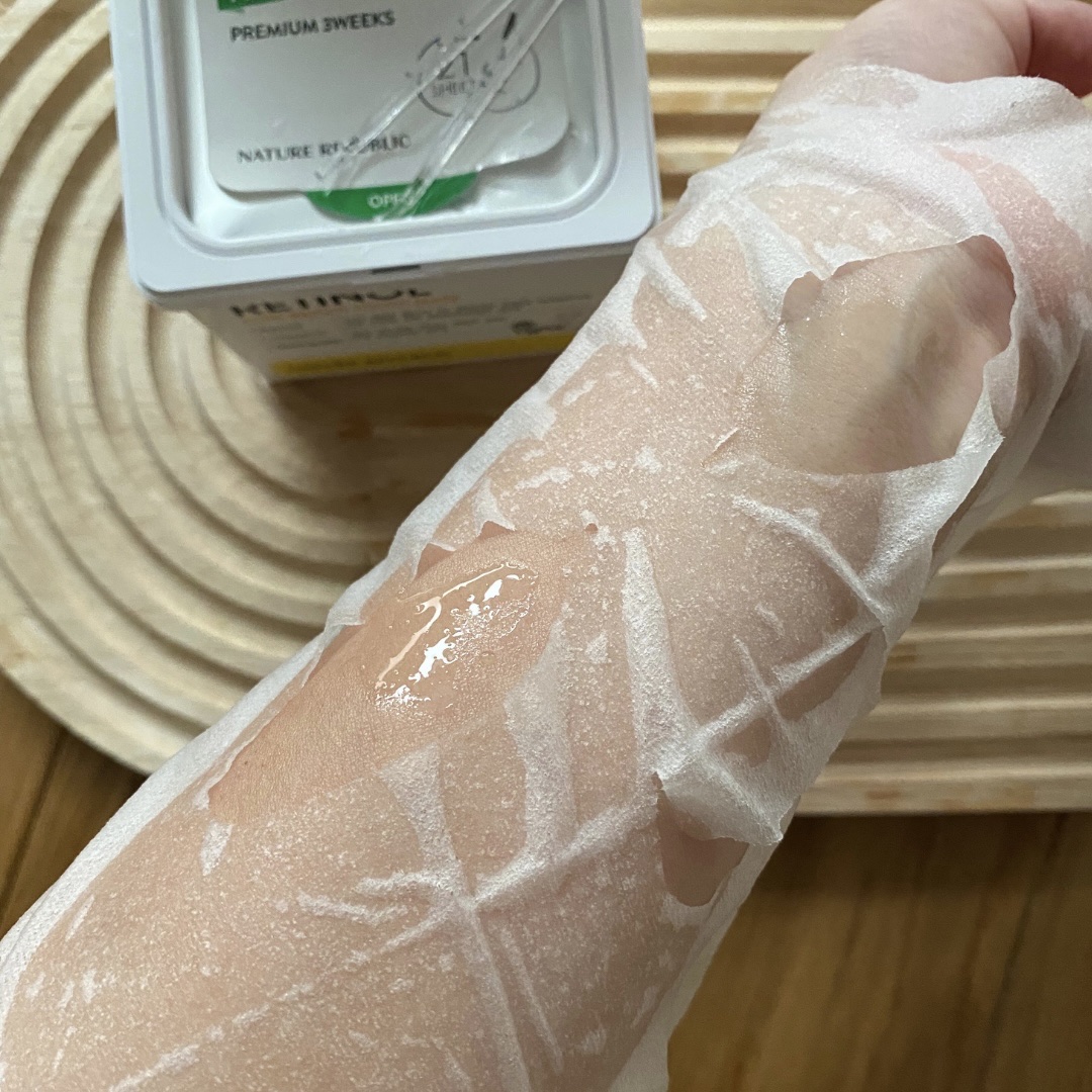 キューブマスク レチノール/ネイチャーリパブリック/シートマスク・パックを使ったクチコミ（3枚目）