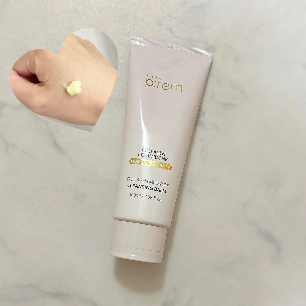 コラーゲンモイスチャークレンジングバーム/make prem/クレンジングバームを使ったクチコミ（1枚目）