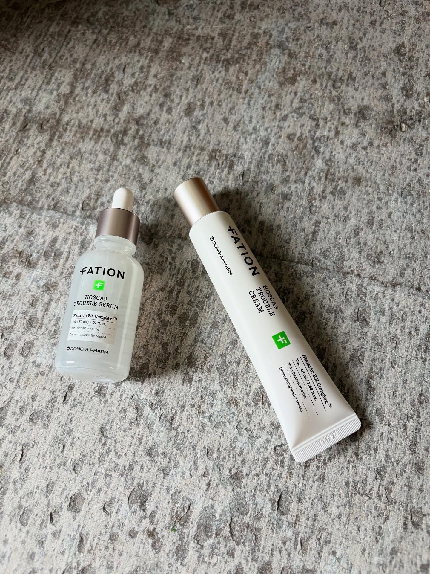 9年間研究開発して作られた FATIONの
ノスカナインライン🌿

ニキビ、肌トラブルで敏感になった肌を素早く鎮静させる特徴がある、低刺激処方の美容液とクリームです。

ノスカナイントラブルセラム
ノスカナイントラブルクリーム

美容液は