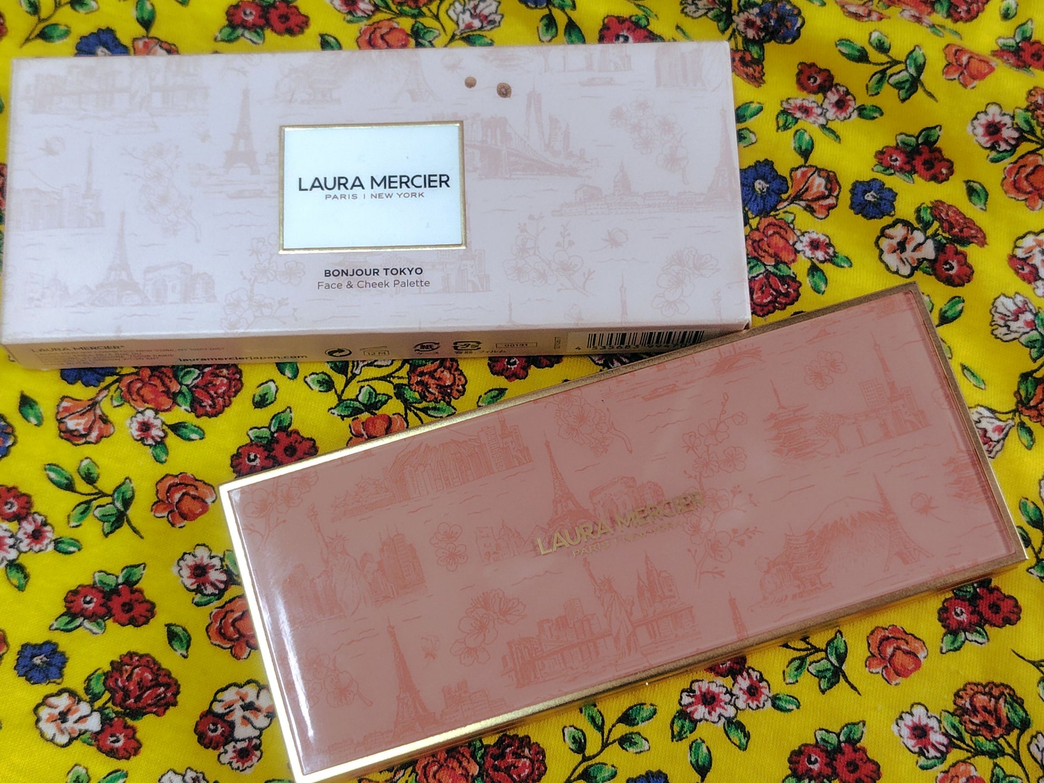 ボンジュール トーキョー フェイス アンド チーク パレット/ローラ メルシエ/パウダーチークを使ったクチコミ（1枚目）