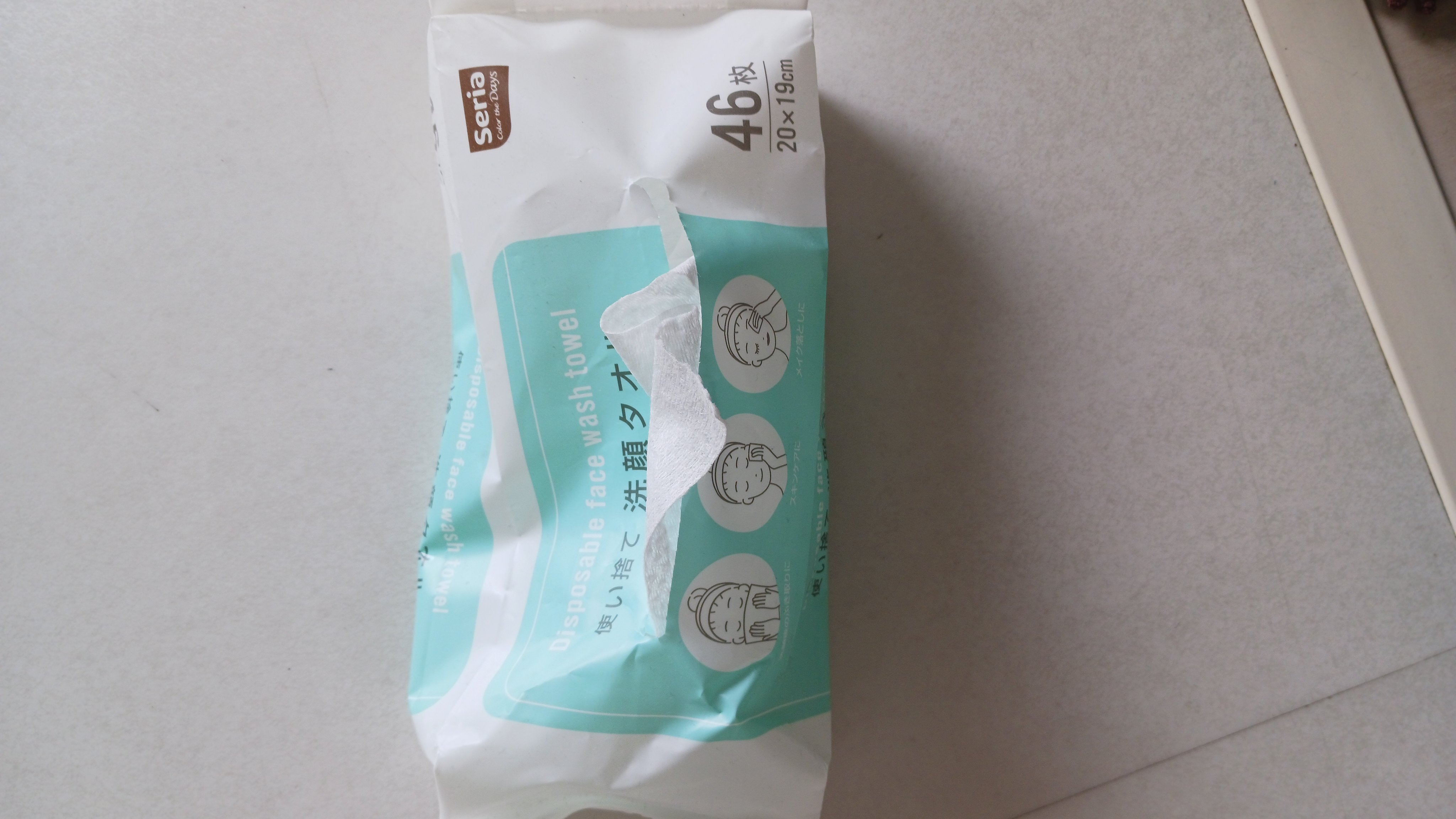 使い捨て洗顔タオル/セリア/クレンジングタオルを使ったクチコミ（1枚目）
