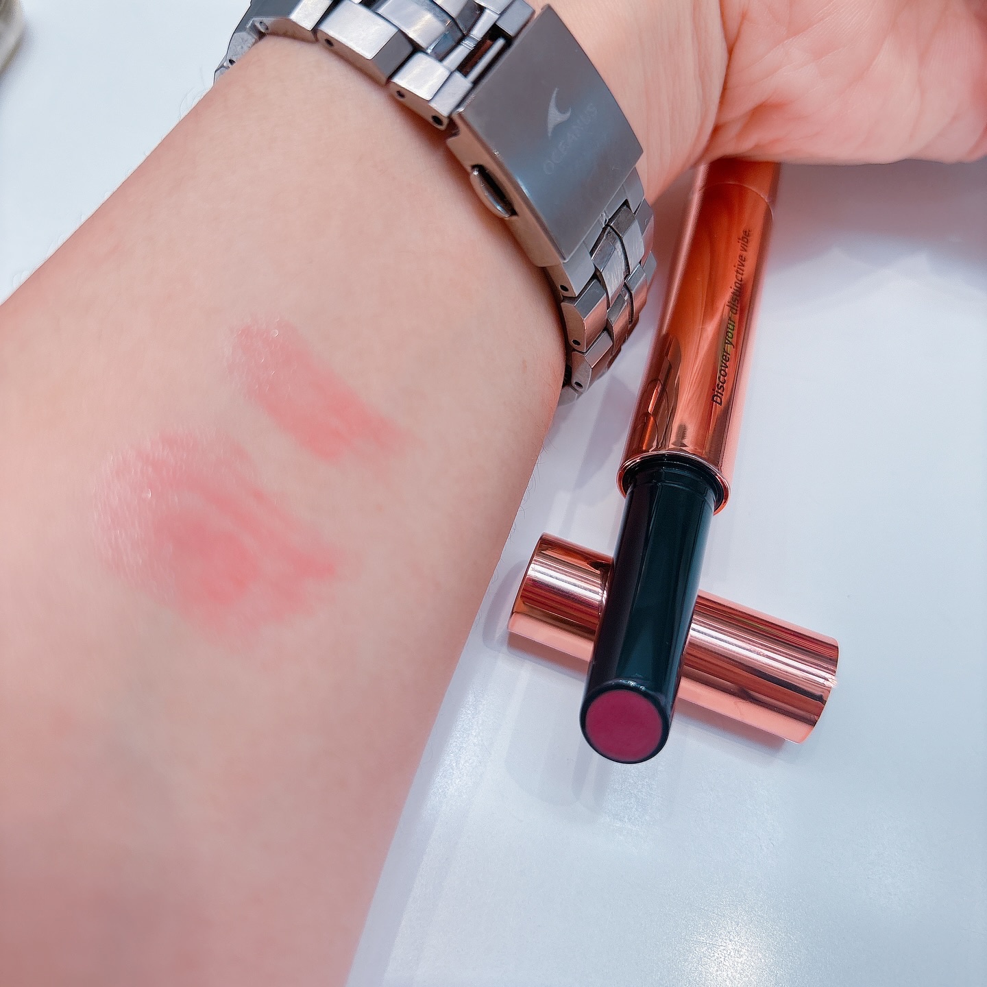 ボリューマイジングフォンデュリップ/Coralhaze/口紅を使ったクチコミ（3枚目）