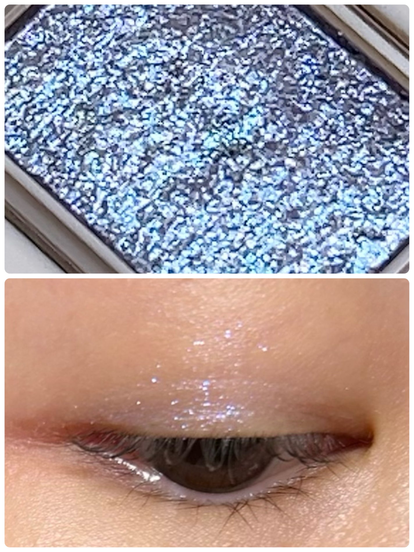 シャドーカスタマイズ (ブリリアントグリッター)/MAJOLICA MAJORCA/グリッターを使ったクチコミ(2枚目)