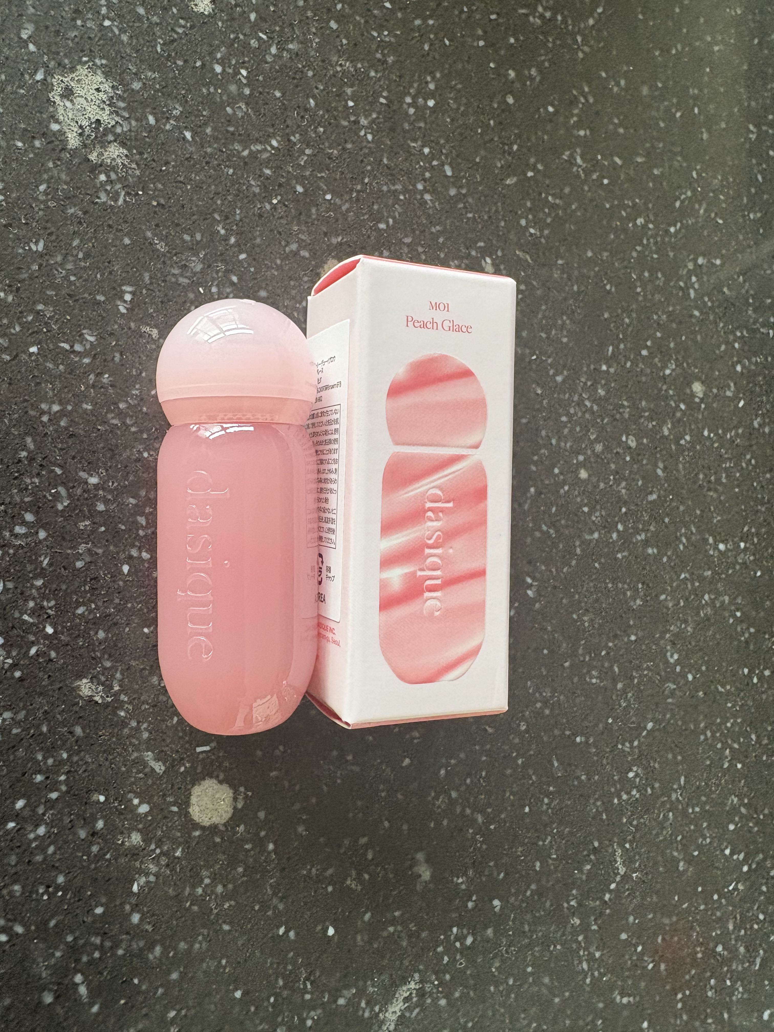 ジューシーデューイグロウティント 01 ピーチグレース/dasique/リップティントを使ったクチコミ（1枚目）