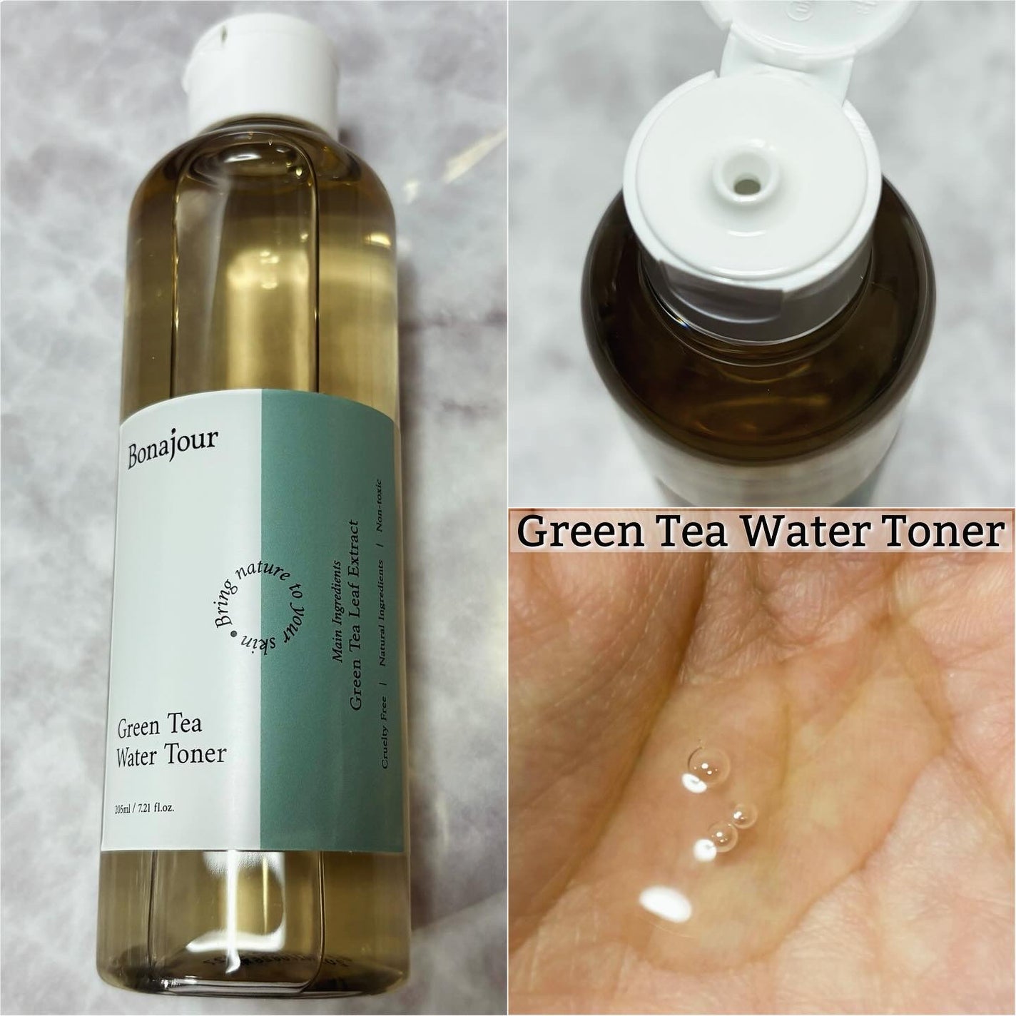 グリーンティーウォーターボムトナー/Bonajour/化粧水を使ったクチコミ(1枚目)