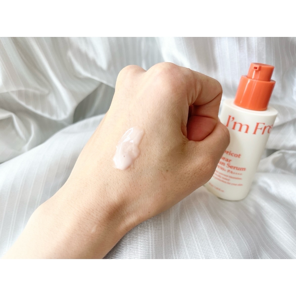 アプリコットクリアサンセラム/I'm from/日焼け止めローションを使ったクチコミ（3枚目）