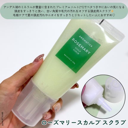 ローズマリー スカルプ スクラブ/AROMATICA/ヘッドスクラブを使ったクチコミ(5枚目)