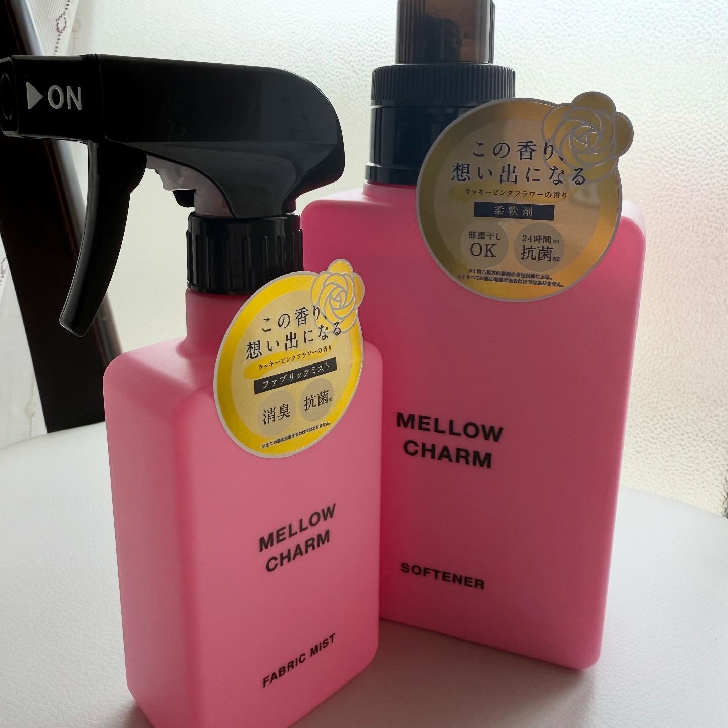 ファブリックミスト ラッキーピンクフラワーの香り/MELLOW CHARM/ファブリックミストを使ったクチコミ（1枚目）
