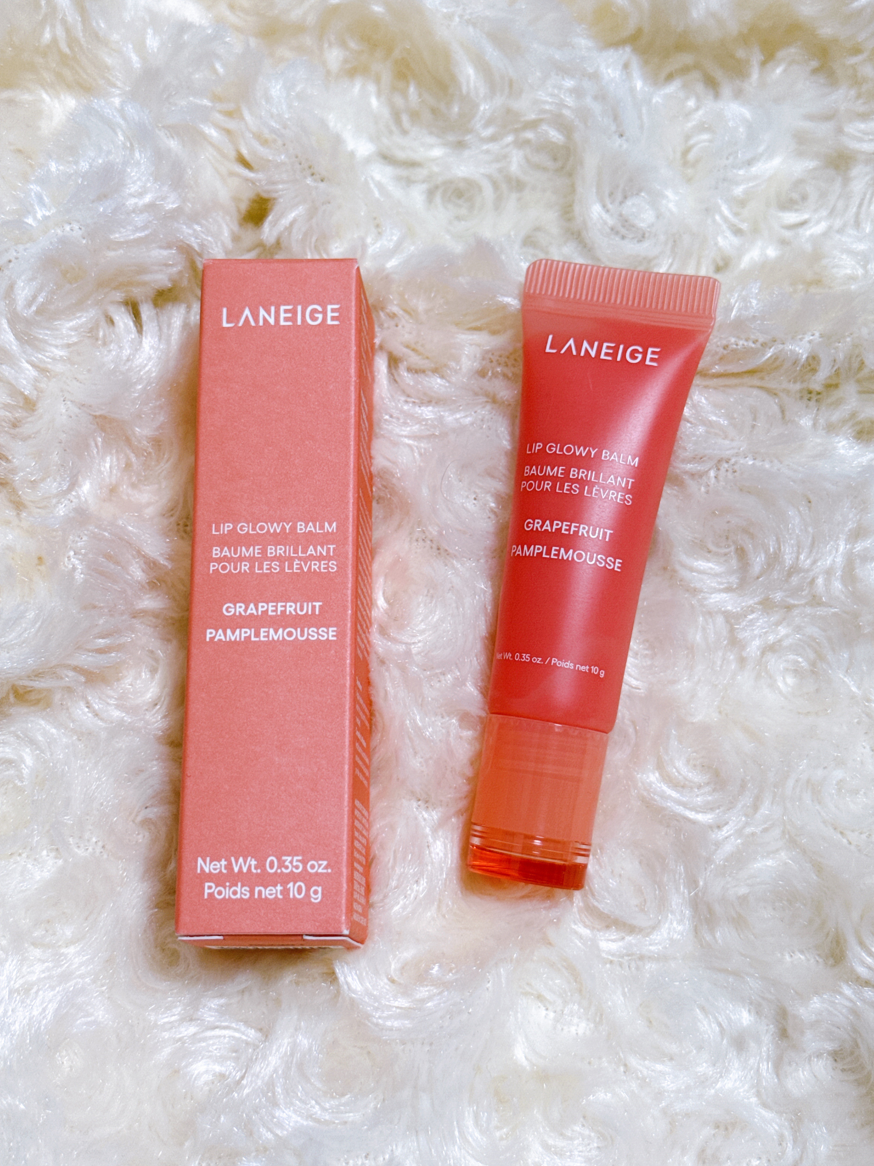 リップグロウィバーム グレープフルーツ/LANEIGE/リップバームを使ったクチコミ（1枚目）