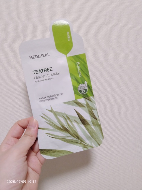 ティーツリー エッセンシャルマスクカーミングモイスチャー/MEDIHEAL/シートマスク・パックを使ったクチコミ（2枚目）