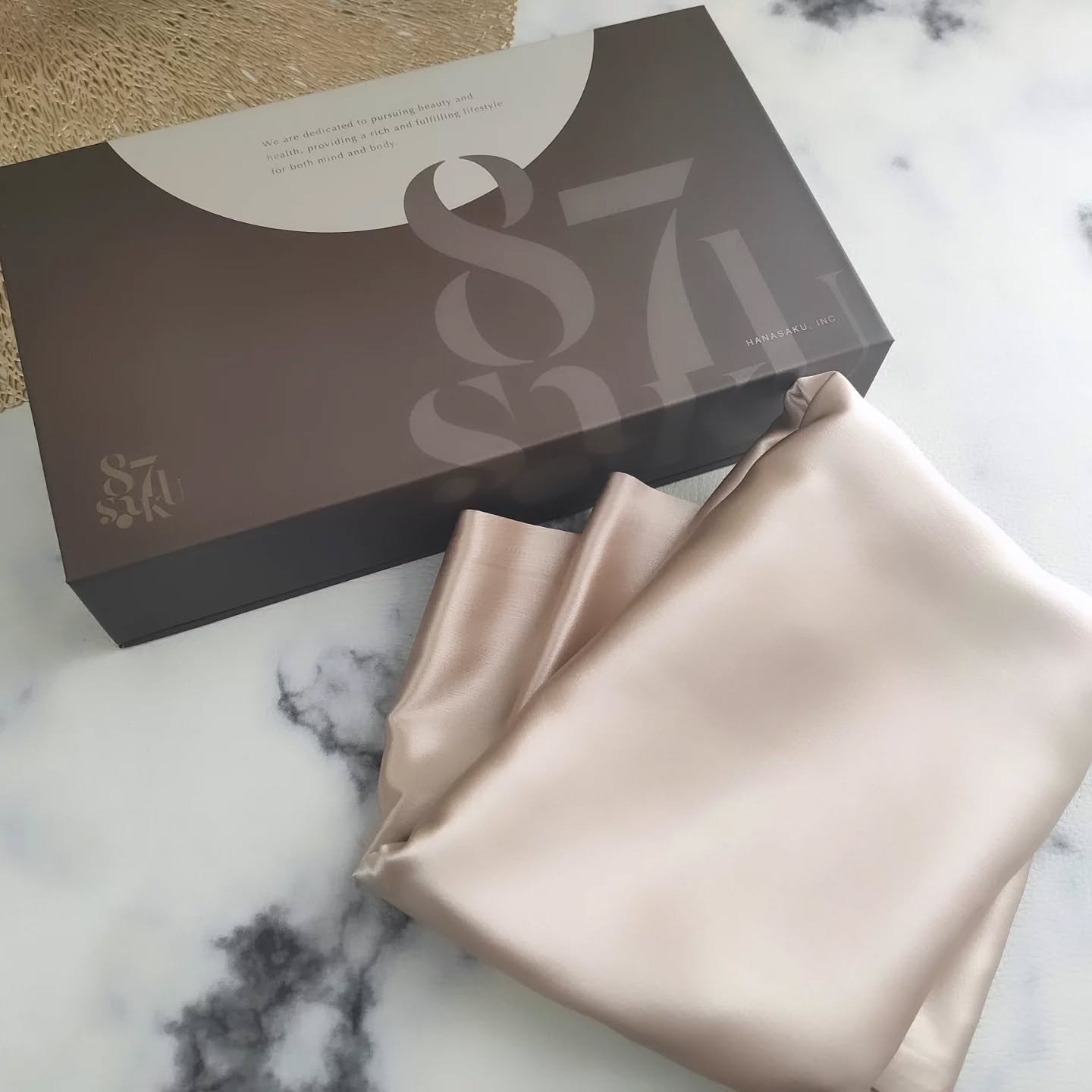 87saku ハナサク シルク枕カバー/87saku/その他を使ったクチコミ（2枚目）