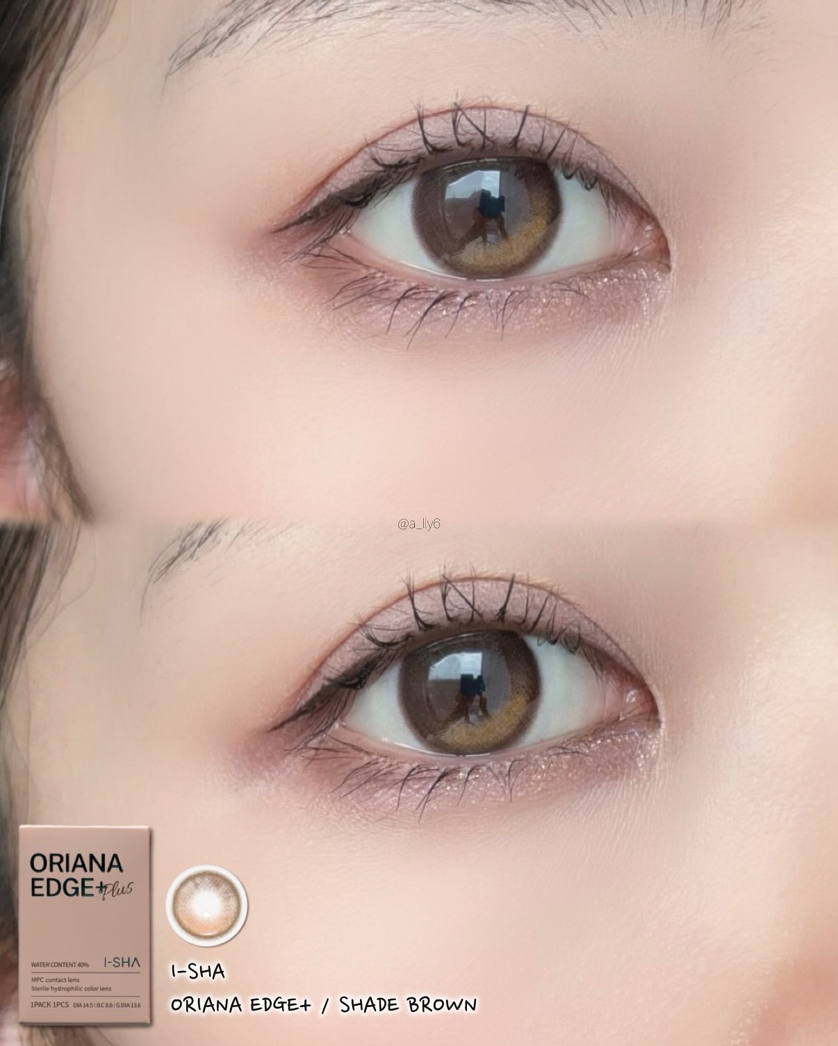 ORIANA EDGE+1DAY/蜜のレンズ/ワンデー（１DAY）カラコンを使ったクチコミ（3枚目）