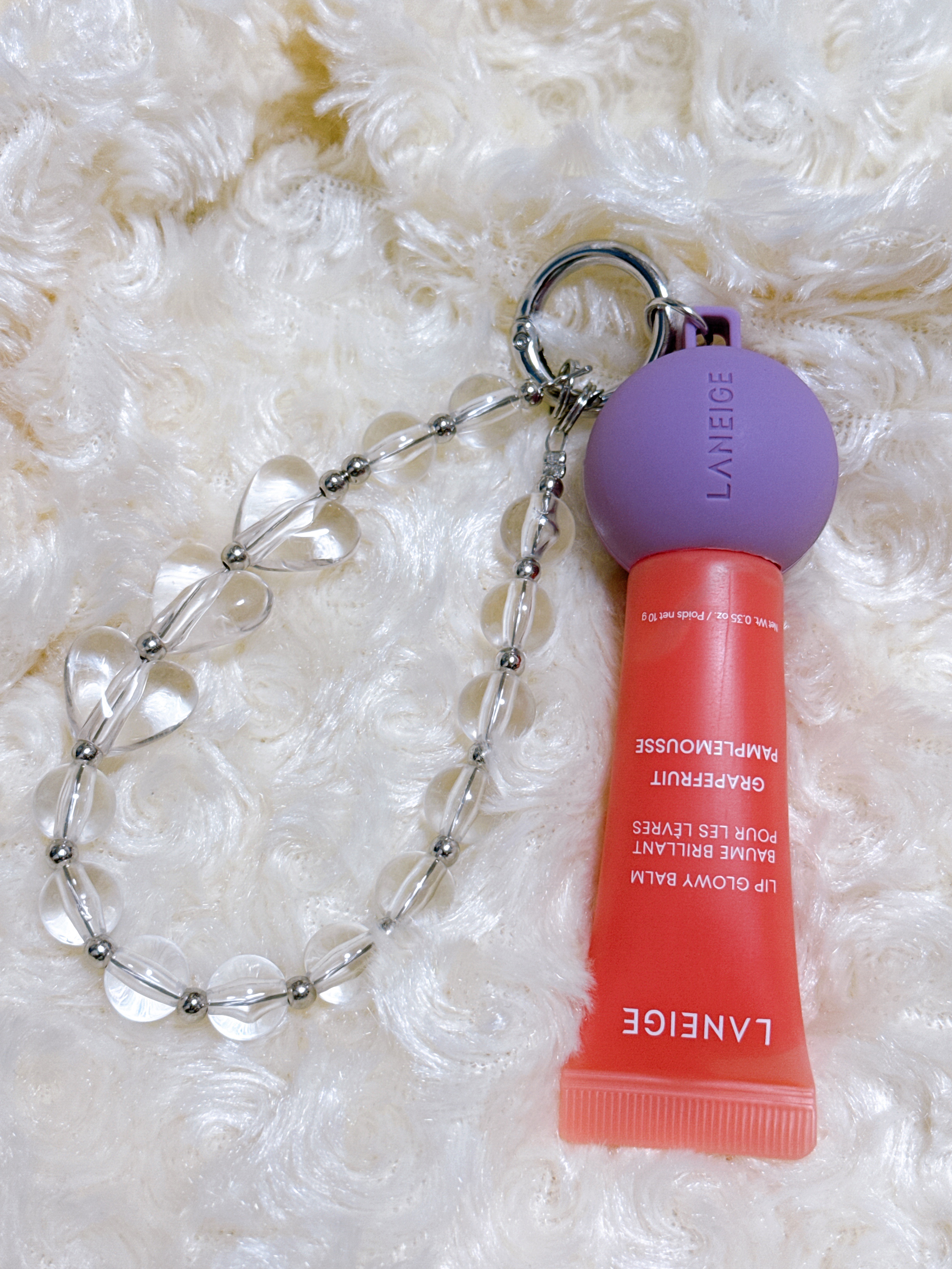 リップグロウィバーム グレープフルーツ/LANEIGE/リップバームを使ったクチコミ（2枚目）