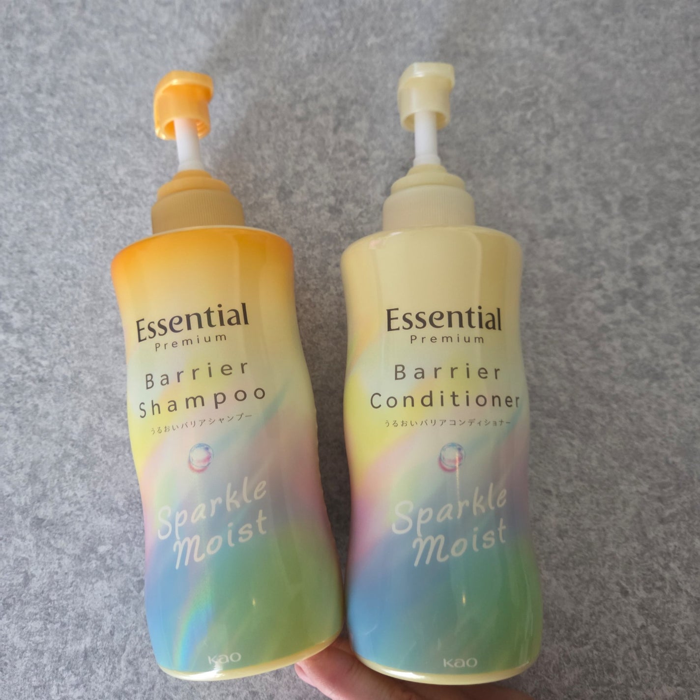 エッセンシャルプレミアム バリアシャンプー・コンディショナー スパークルモイスト/エッセンシャル/市販シャンプーを使ったクチコミ(1枚目)