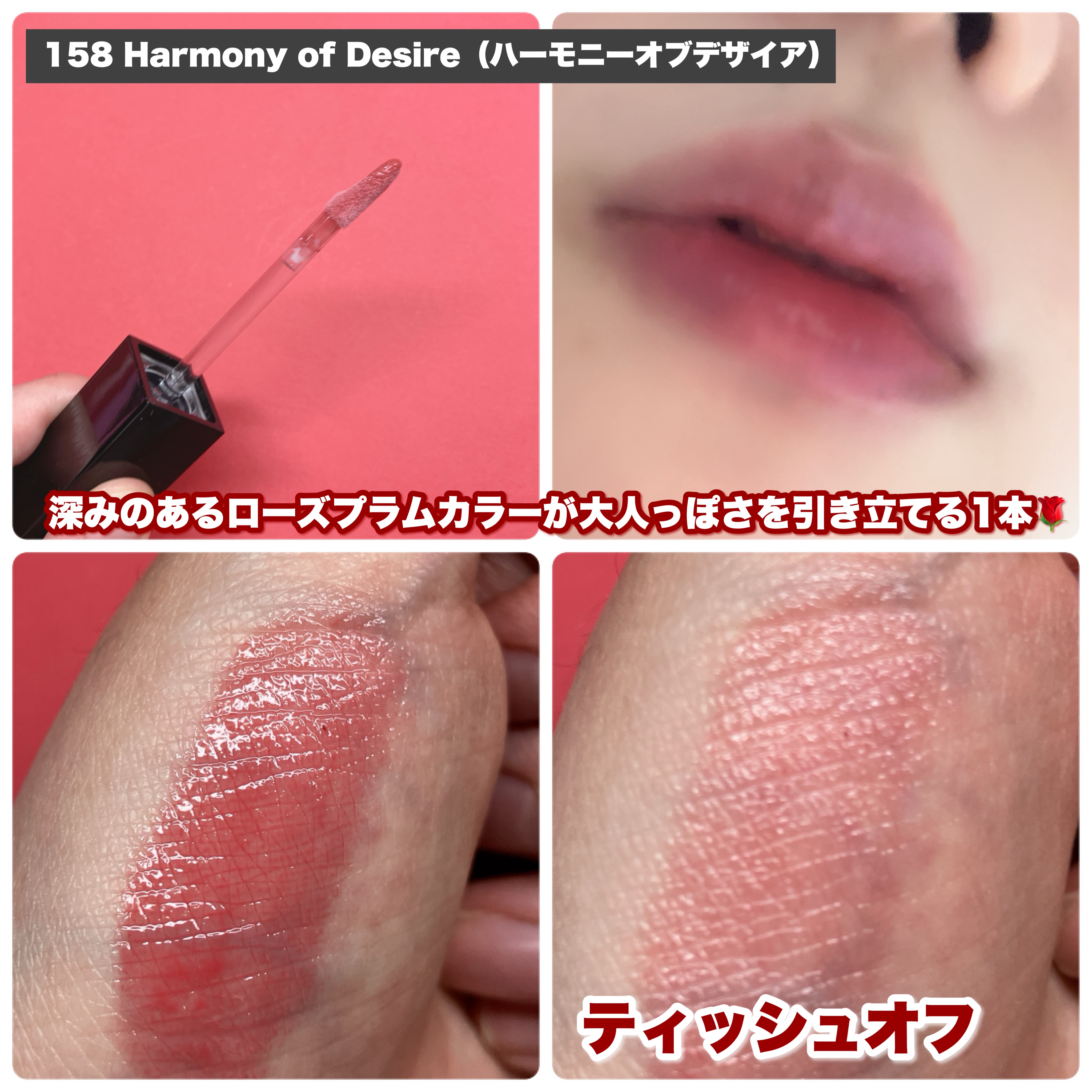 ディープキスド プランピング リップエナメル/Dinto/リップグロスを使ったクチコミ（3枚目）