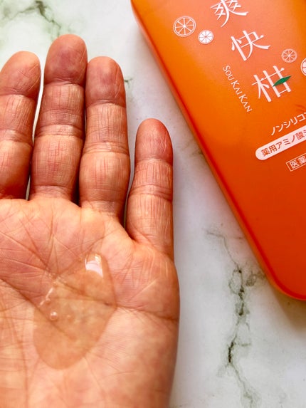 薬用 爽快柑 アミノ酸シャンプー(お試しサイズ150ml)/エーエフシー/市販シャンプーを使ったクチコミ(3枚目)