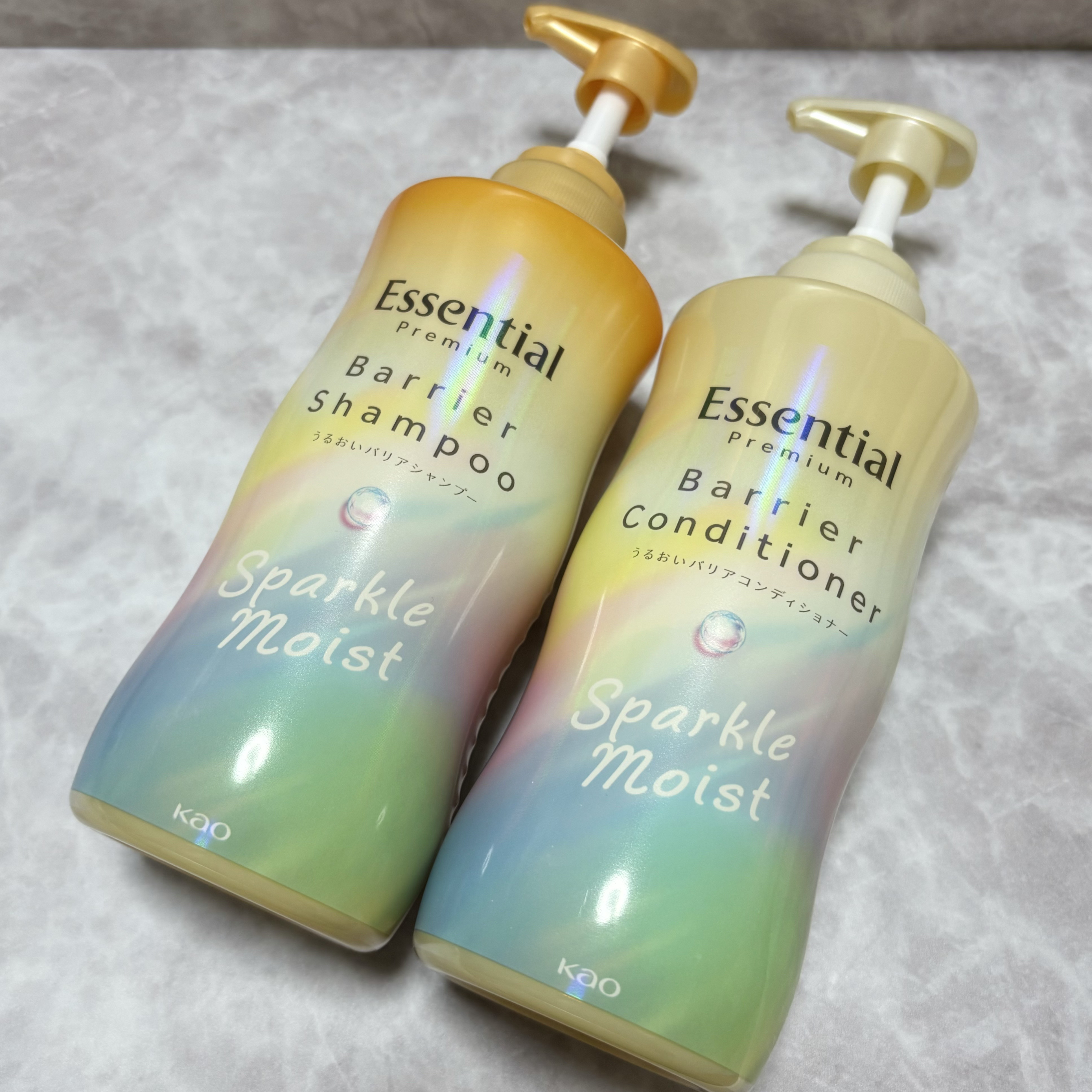 エッセンシャルプレミアム バリアシャンプー・コンディショナー スパークルモイスト/エッセンシャル/市販シャンプーを使ったクチコミ（2枚目）