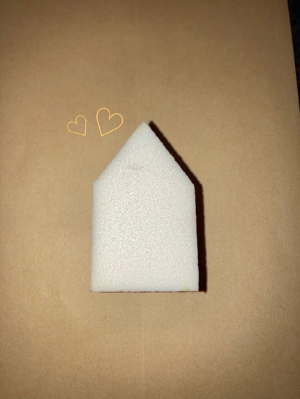 バリュースポンジN ハウス型タイプS 30P/ロージーローザ/パフ・スポンジを使ったクチコミ(1枚目)