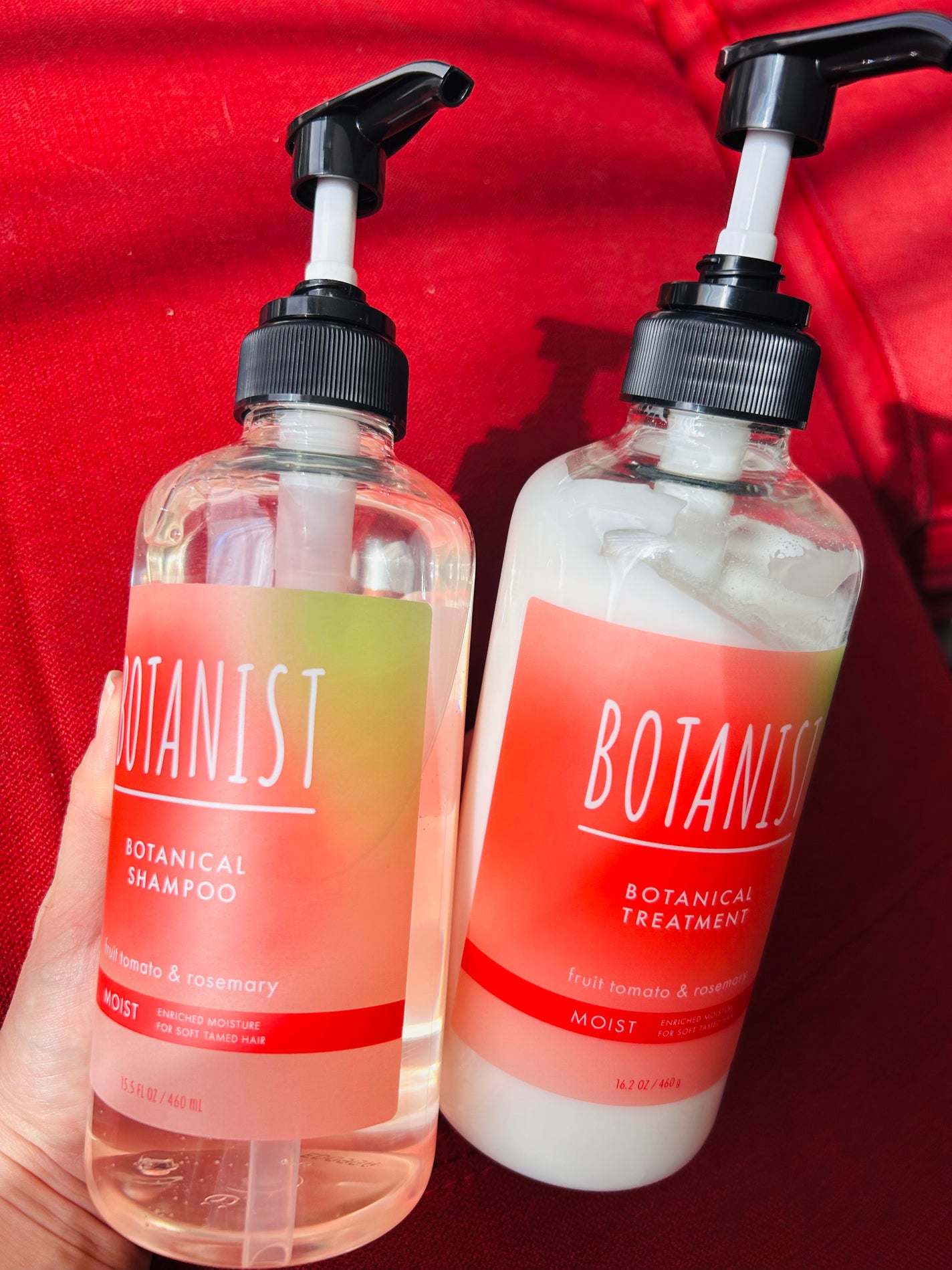 ボタニカルシャンプー/トリートメント(モイスト)フルーツトマト&ローズマリーの香り/BOTANIST/シャンプー・コンディショナーを使ったクチコミ(1枚目)