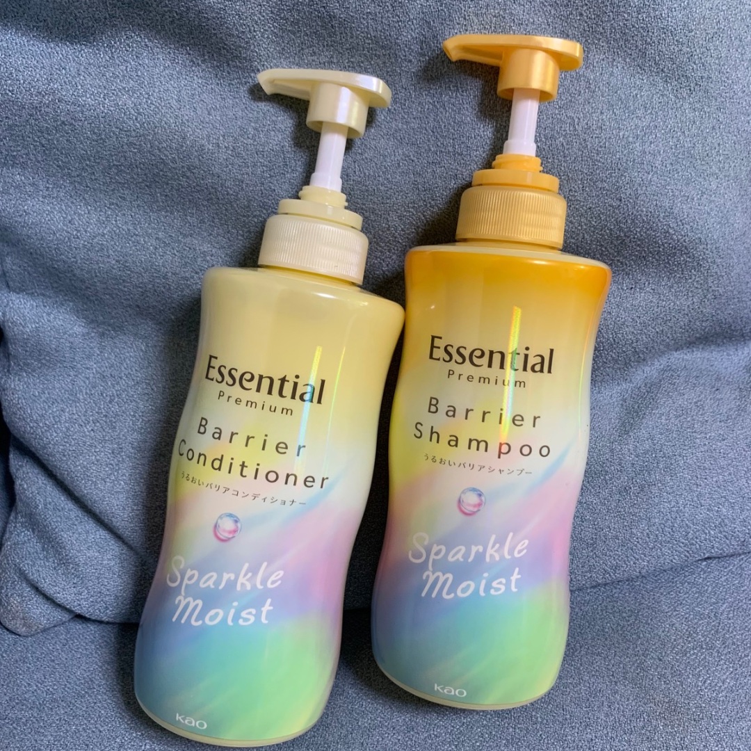 エッセンシャルプレミアム バリアシャンプー・コンディショナー スパークルモイスト/エッセンシャル/市販シャンプーを使ったクチコミ（1枚目）