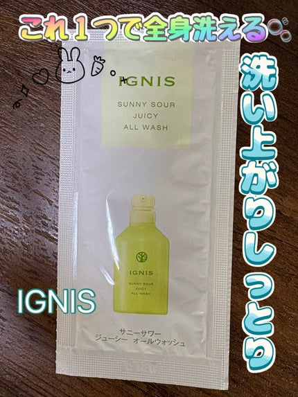 サニーサワー オールウォッシュ/IGNIS/ボディソープを使ったクチコミ(1枚目)
