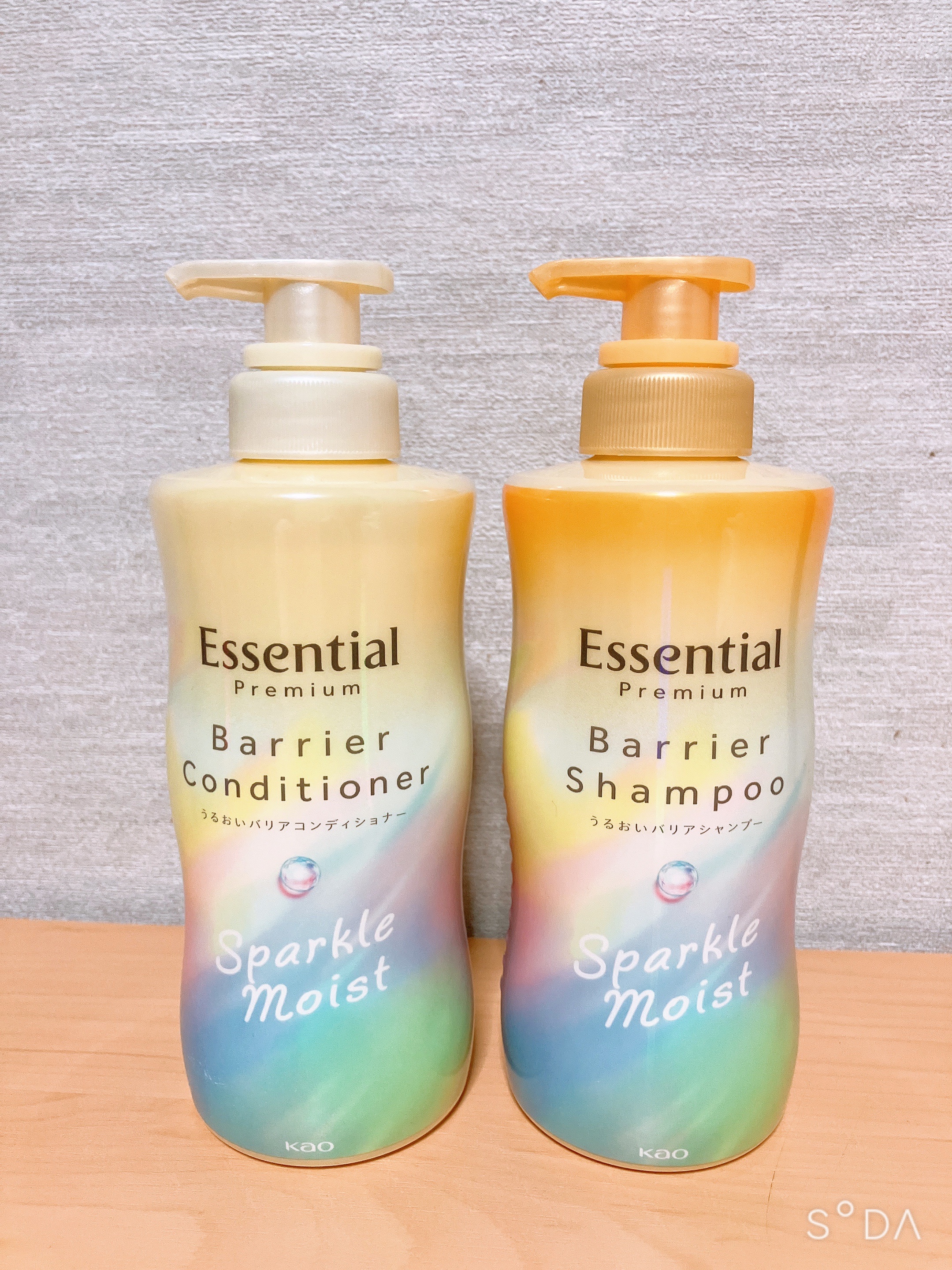 エッセンシャルプレミアム バリアシャンプー・コンディショナー スパークルモイスト/エッセンシャル/市販シャンプーを使ったクチコミ（1枚目）