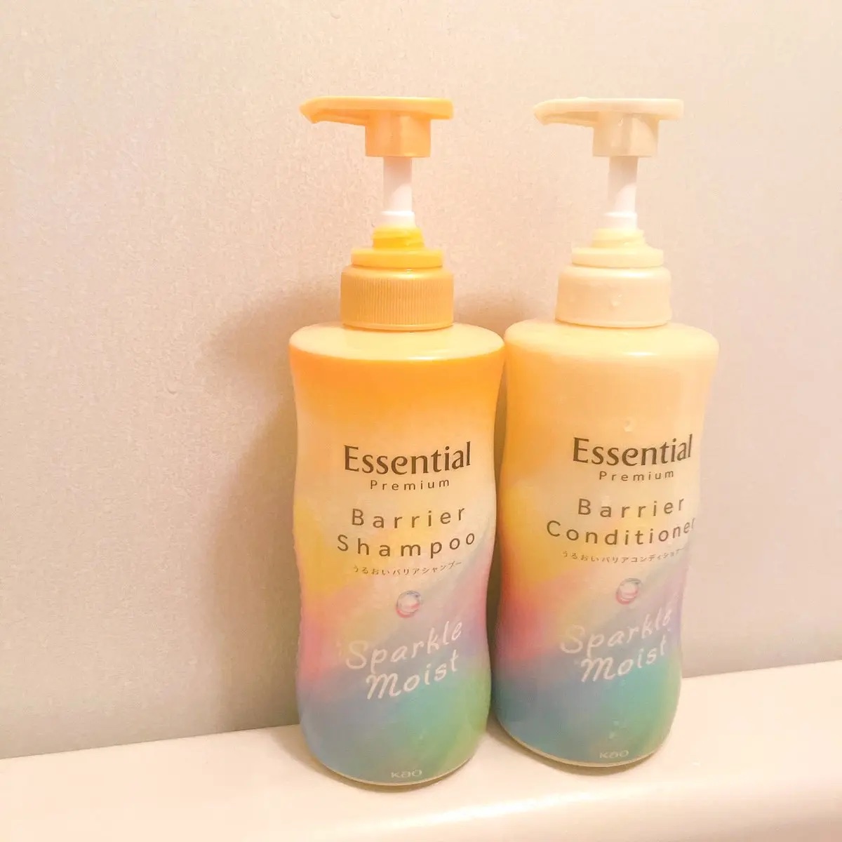 エッセンシャルプレミアム バリアシャンプー・コンディショナー スパークルモイスト/エッセンシャル/市販シャンプーを使ったクチコミ（3枚目）