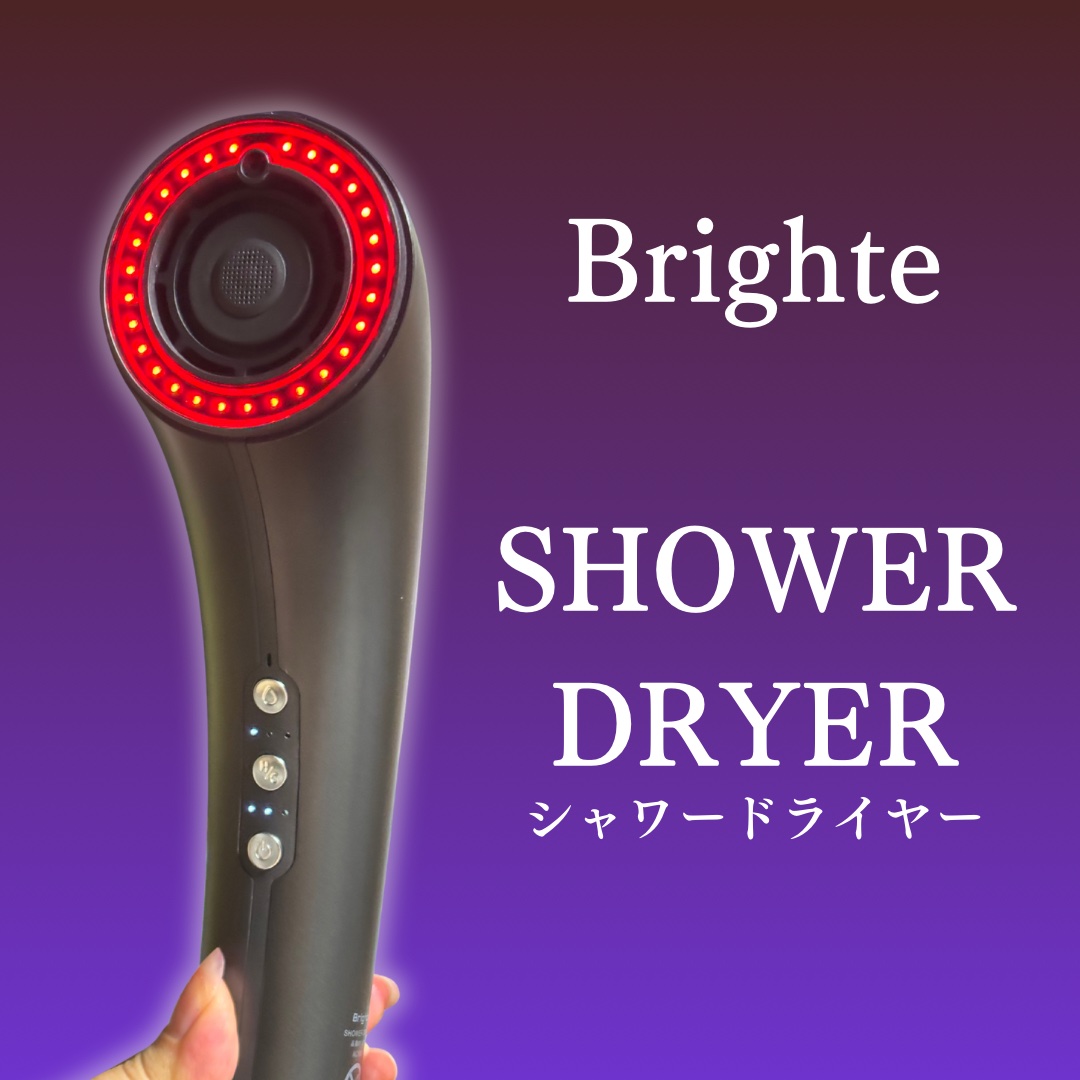 SHOWER DRYER/Brighte/ドライヤーを使ったクチコミ（2枚目）