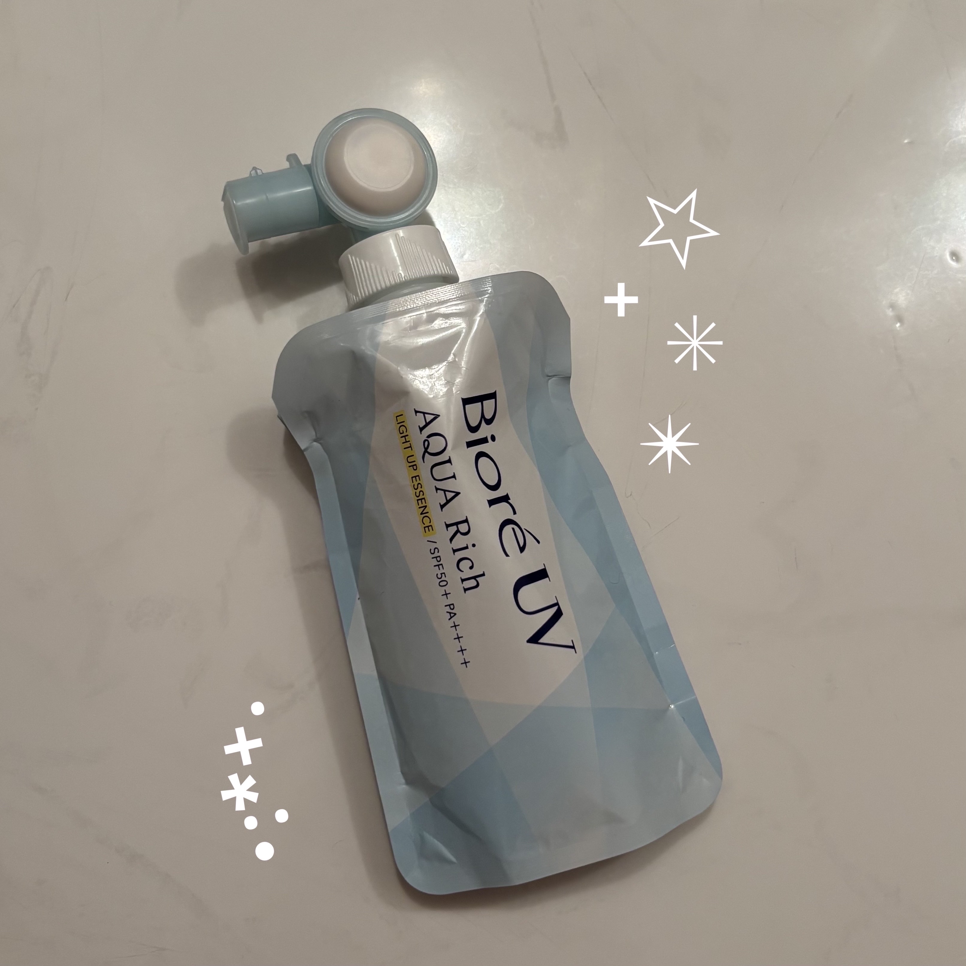 ビオレUV アクアリッチ ライトアップエッセンス/ビオレ/日焼け止めクリームを使ったクチコミ（1枚目）