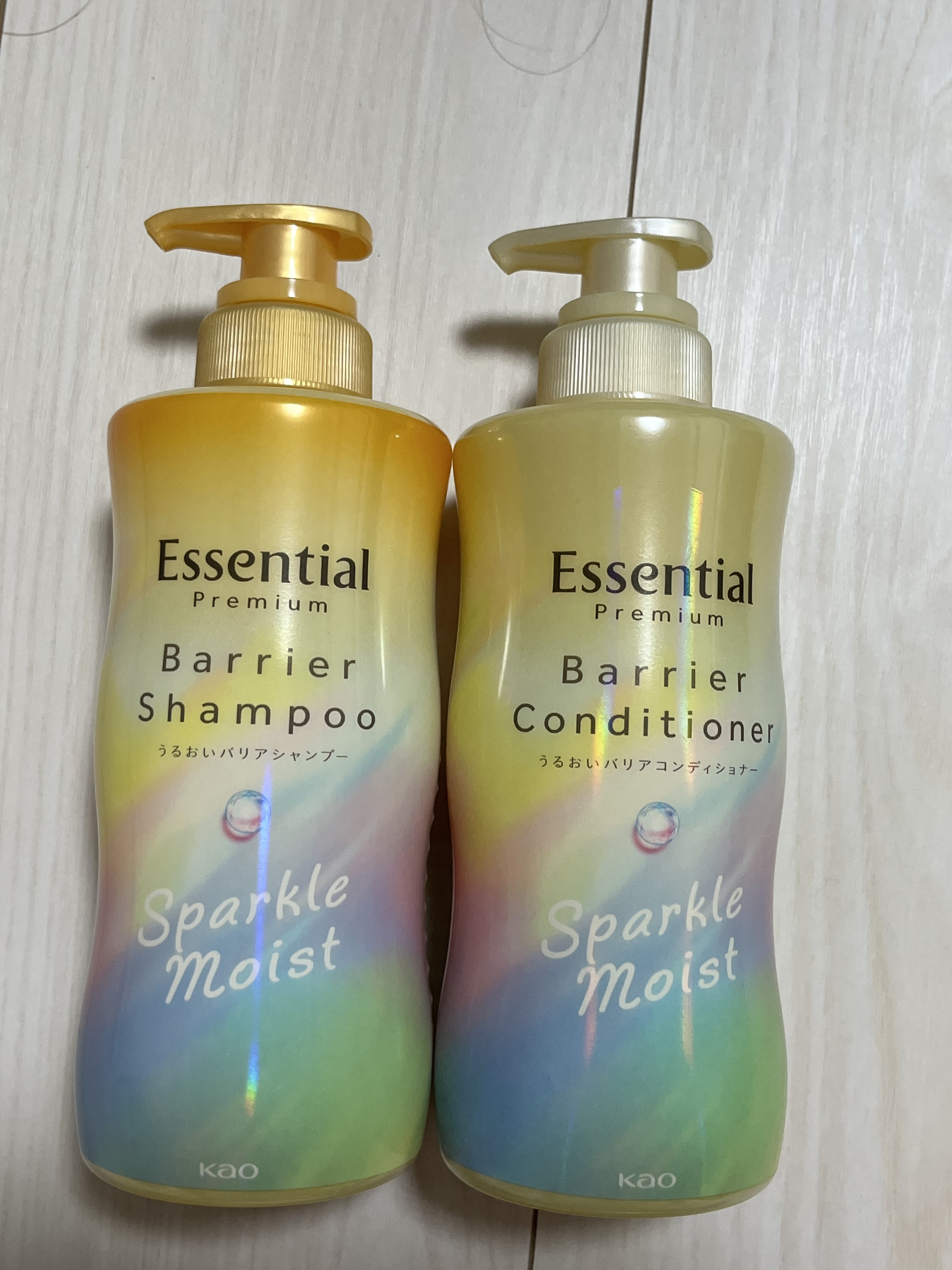 エッセンシャルプレミアム バリアシャンプー・コンディショナー スパークルモイスト/エッセンシャル/市販シャンプーを使ったクチコミ（1枚目）