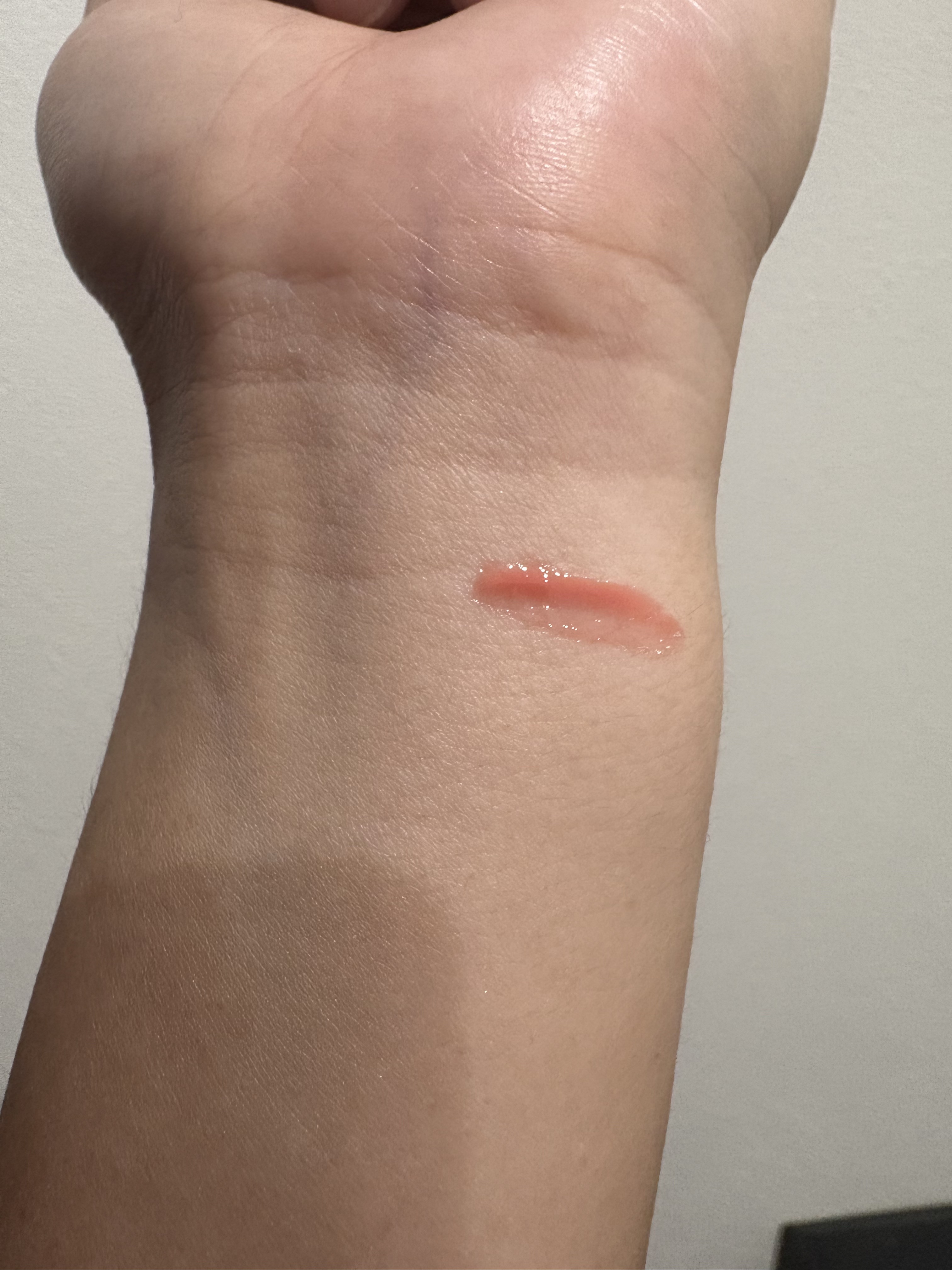 ジューシーデューイグロウティント 01 ピーチグレース/dasique/リップティントを使ったクチコミ（2枚目）