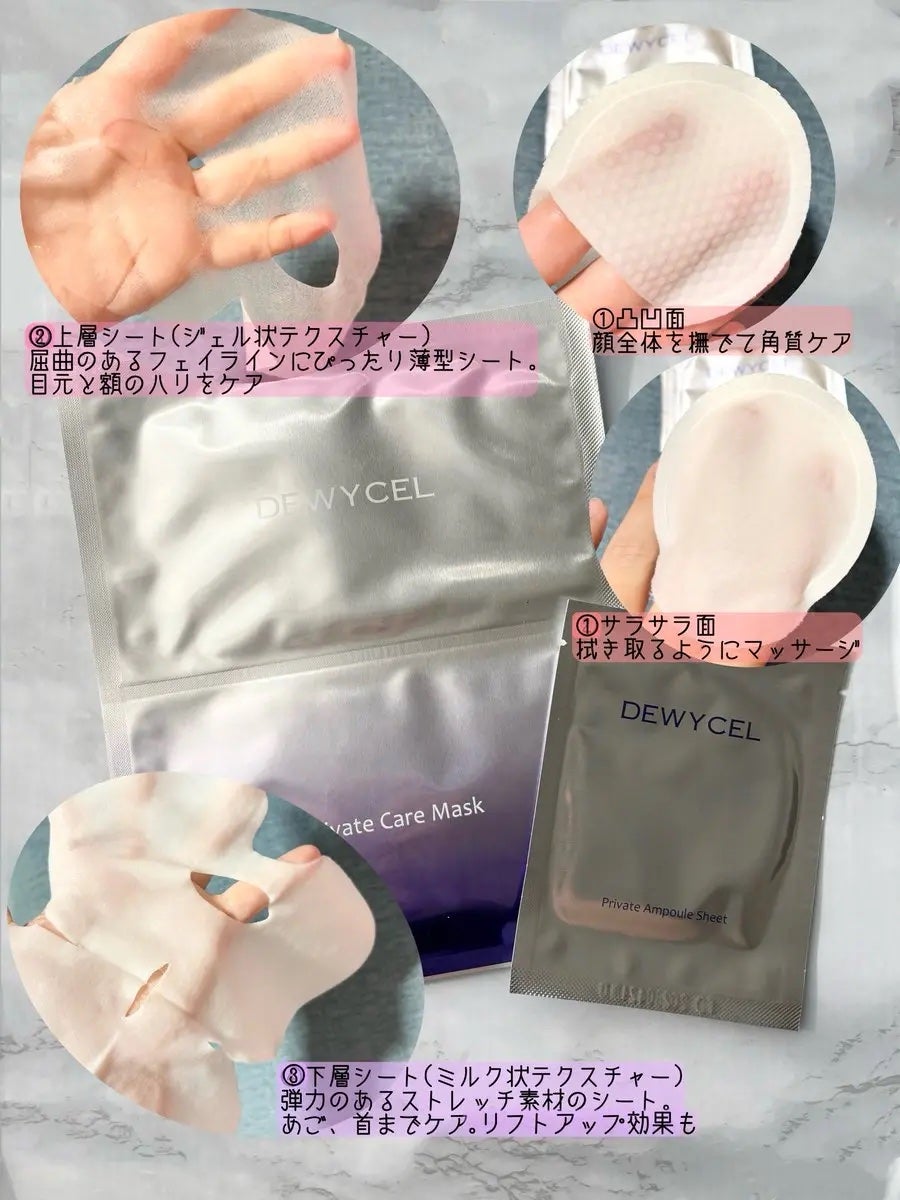 デュイセル プライベートケアマスク/DEWYCEL/シートマスク・パックを使ったクチコミ(3枚目)