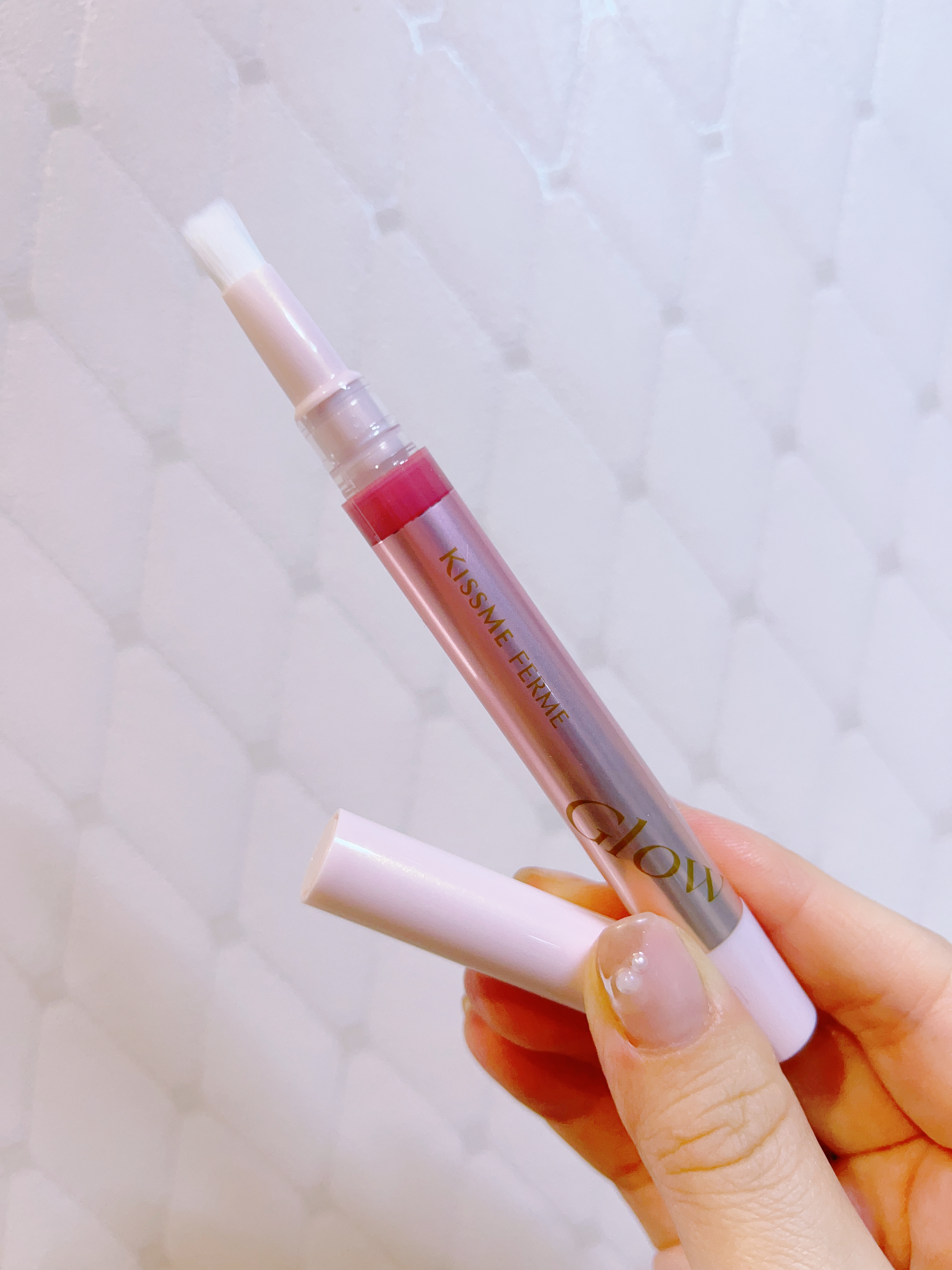 キスミー　フェルム　紅筆リップグロウ/キスミー フェルム/口紅を使ったクチコミ（2枚目）