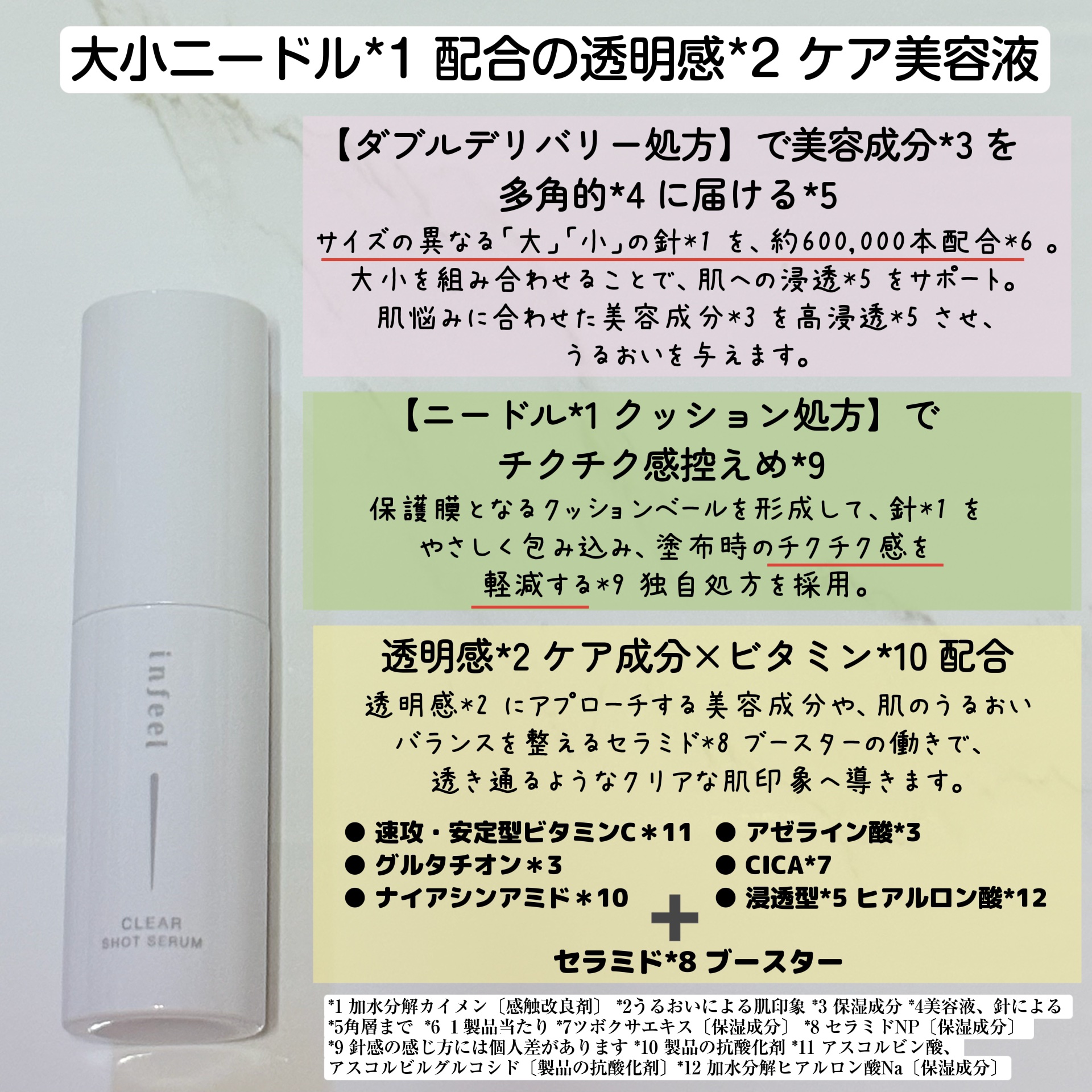 infeel クリアショットセラム[美容液]/Rz+ by ROSETTE/美容液を使ったクチコミ（2枚目）