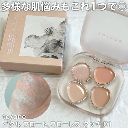 トーン ペタル フロート フローレス タッチ/to/one/パレットコンシーラーを使ったクチコミ(1枚目)