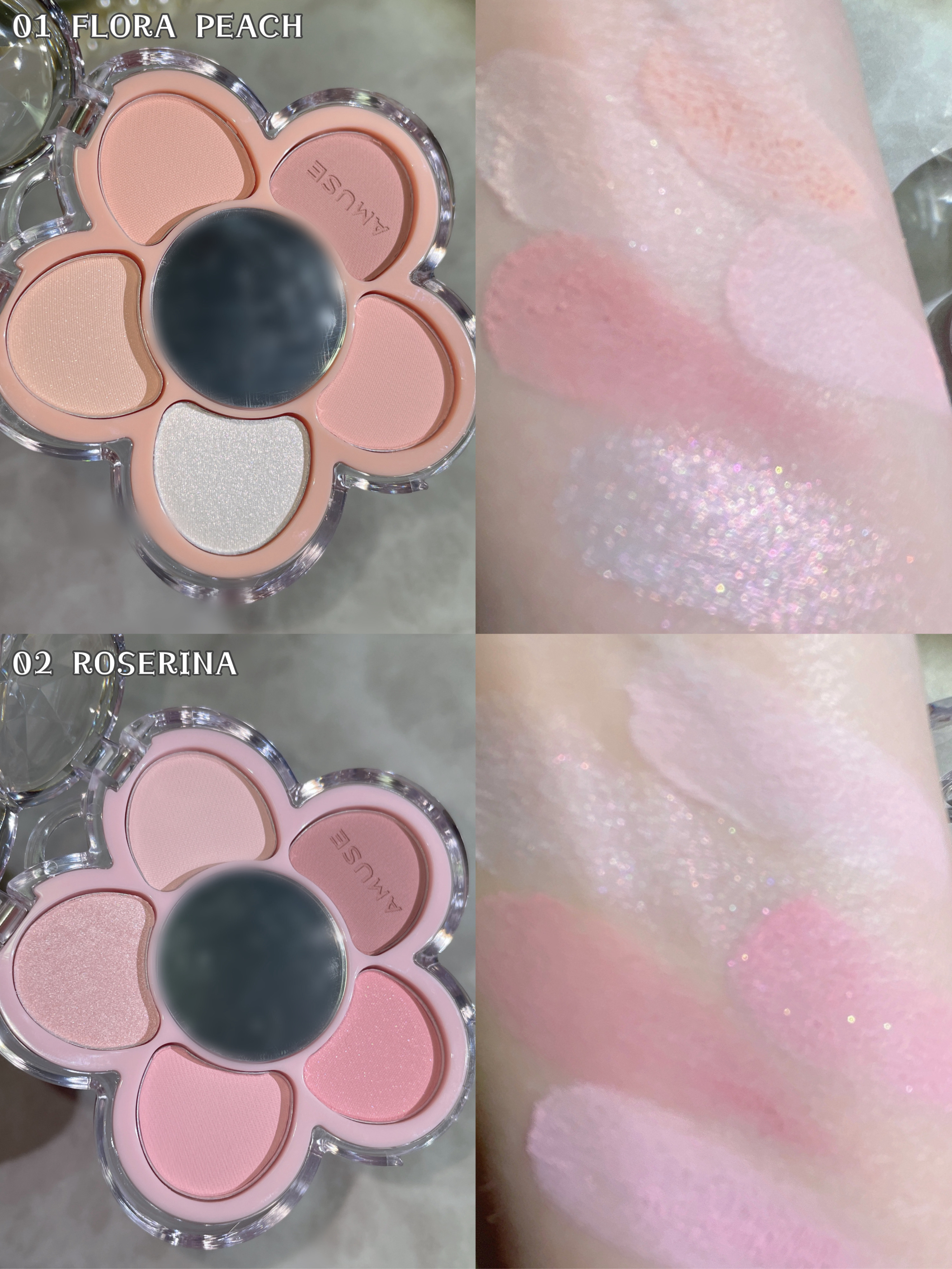 フローラアイパレット/AMUSE/アイシャドウを使ったクチコミ（3枚目）