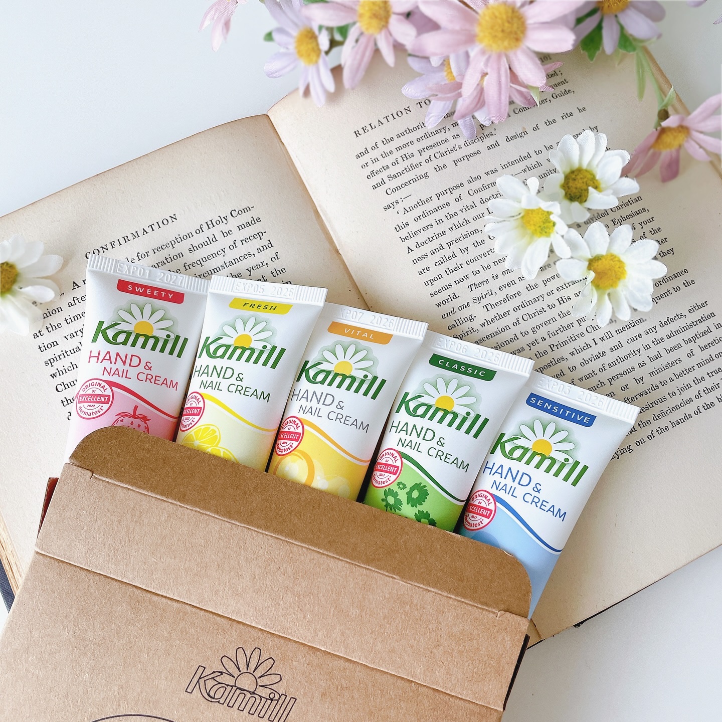 ハンド＆ネイルクリームミニ 企画セット30ml*5/カミール/その他キットセットを使ったクチコミ（1枚目）