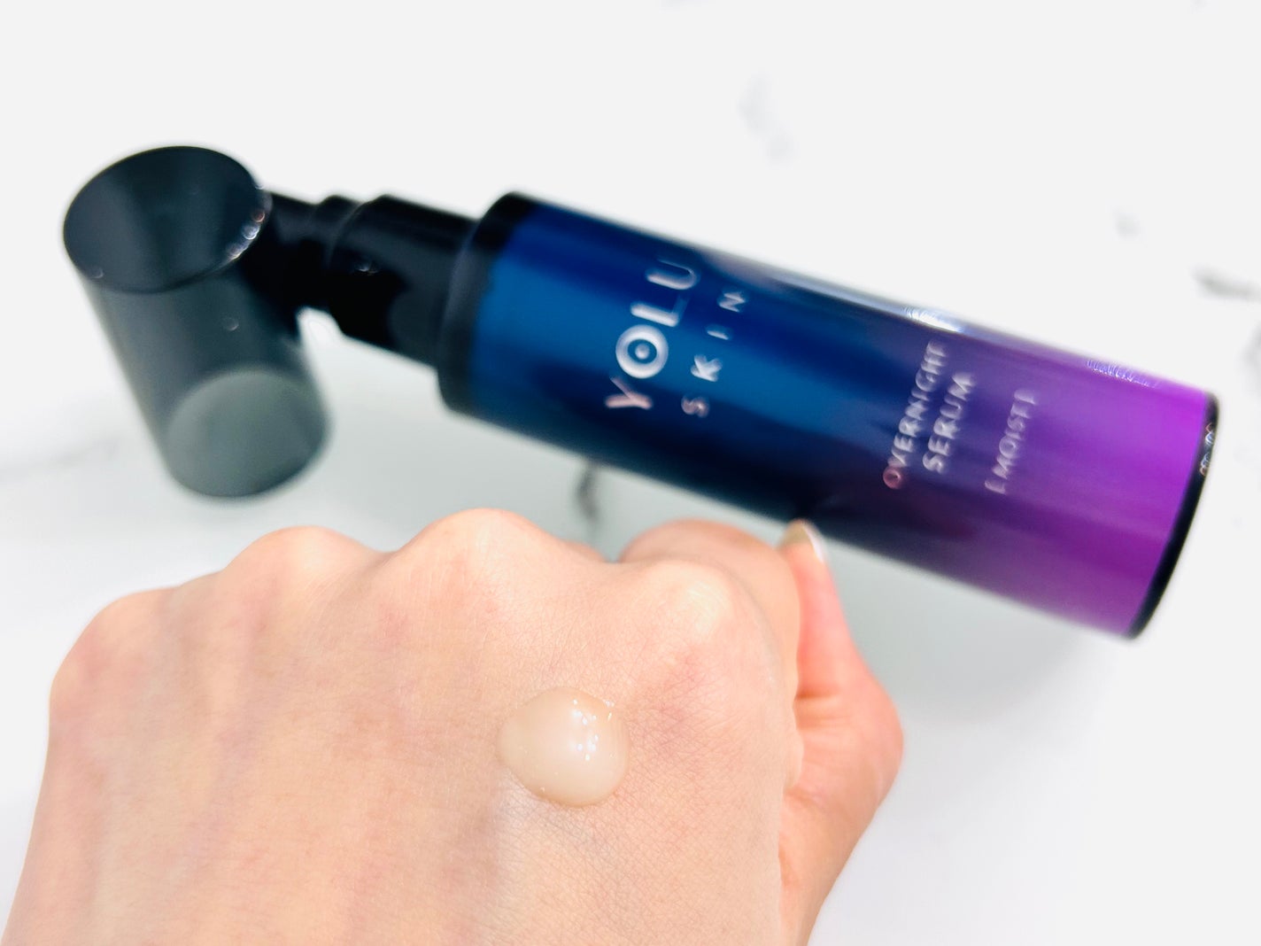 ヨル スキン オーバーナイトセラム モイスト/YOLU/美容液を使ったクチコミ(2枚目)