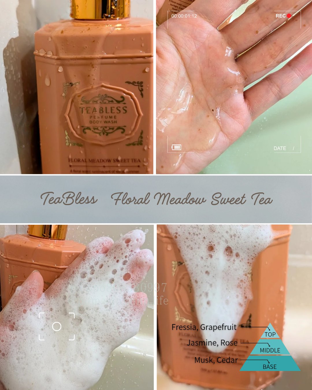 TEABLESS フローラル メドウ スイートティー  パフュームボディソープのクチコミ「#PR
TEABLESS様から提供していただきました✨️
フローラルメドウスイートティー・パフ.....」（2枚目）