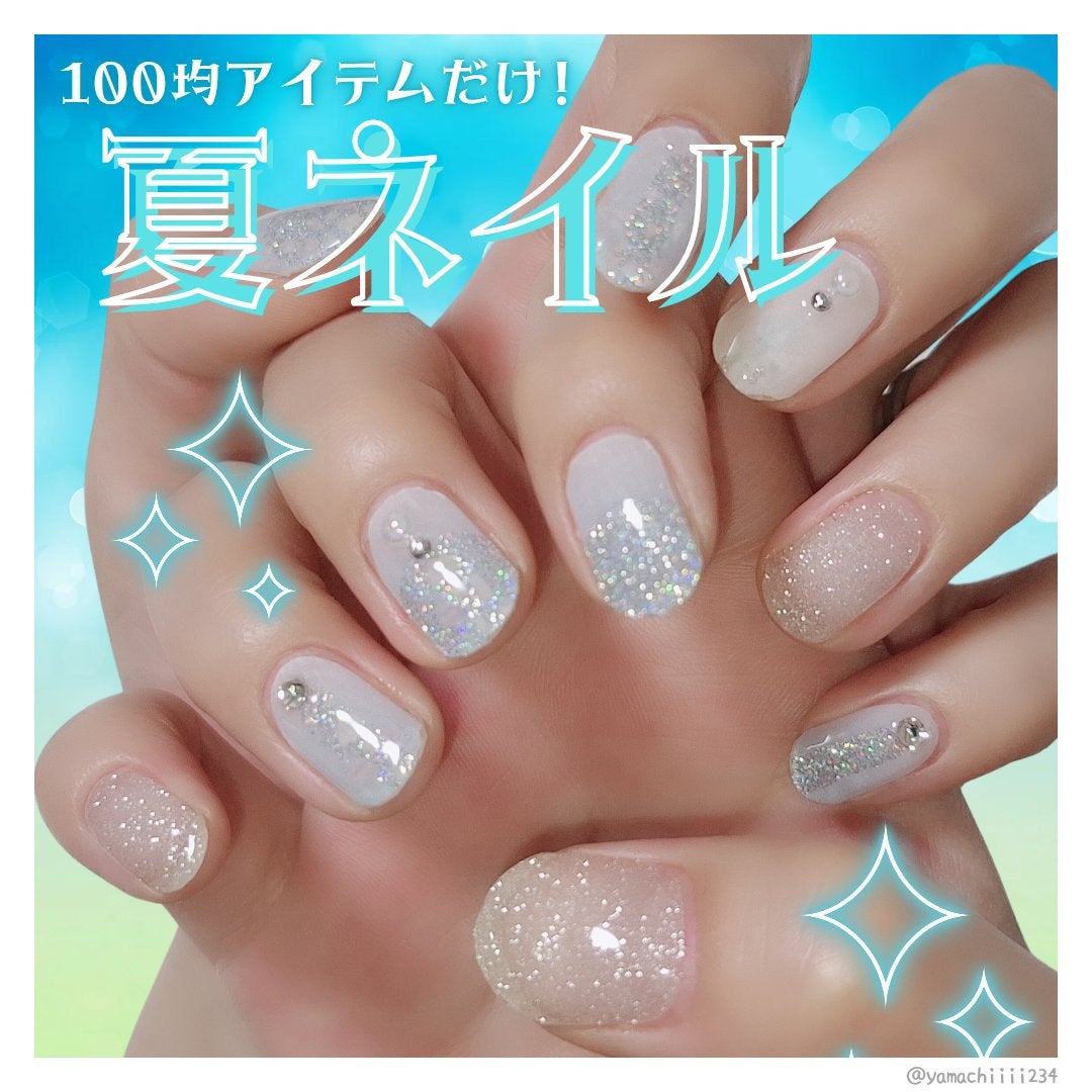 セミキュアジェルネイル(ハンド)/ohora/ネイルシールを使ったクチコミ(1枚目)