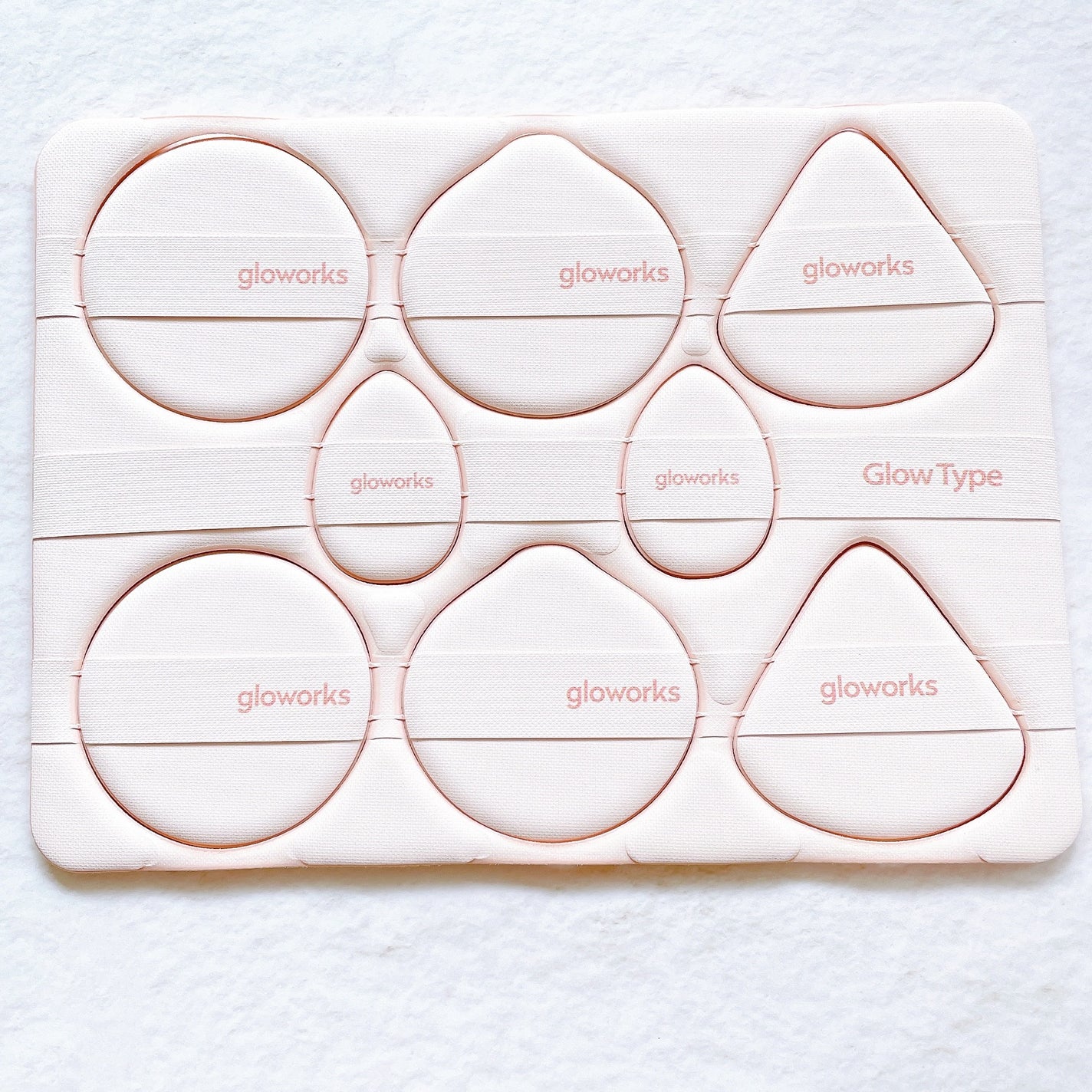 Tear-off palette puff(しっとりカバーパフ) gloworks