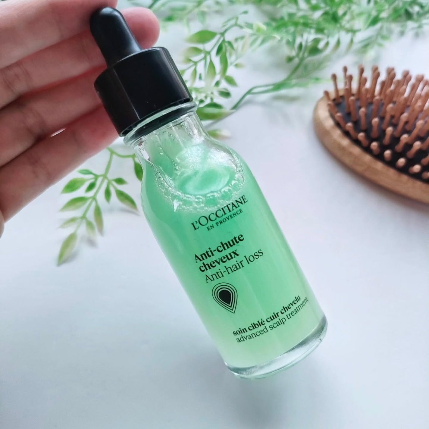 薬用 メディカル アンチヘアロスセラム/L'OCCITANE/頭皮ローションを使ったクチコミ(3枚目)