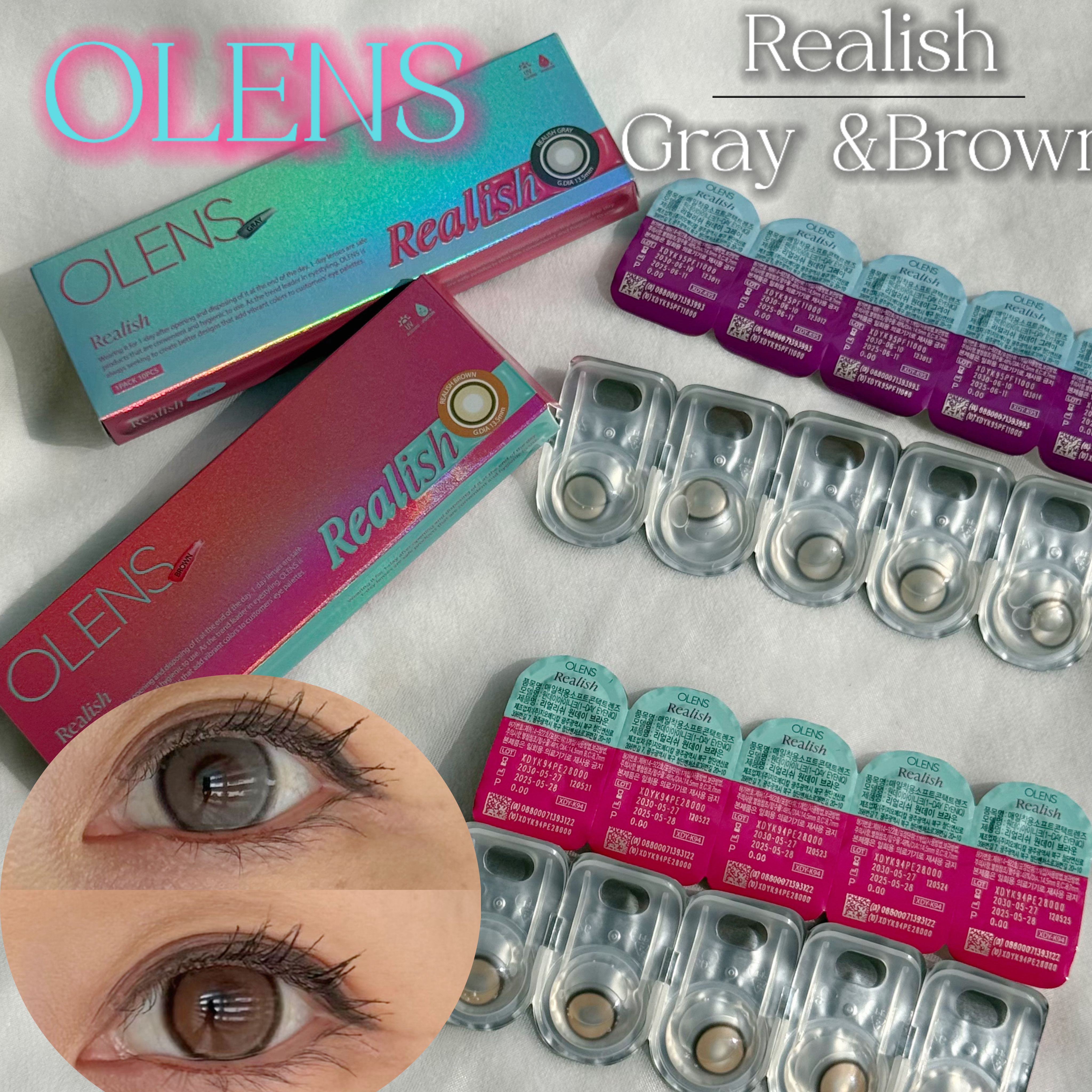 Realish 1day/OLENS/ワンデー（１DAY）カラコンを使ったクチコミ（1枚目）