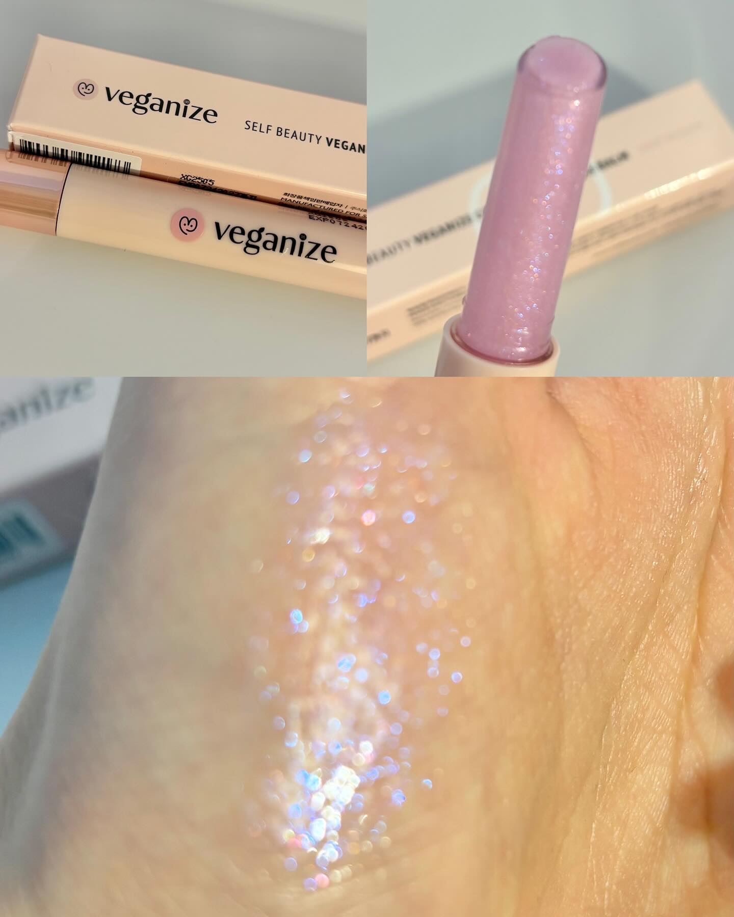 ヴィーガナイズコラーゲンリップガラスバーム 11番 オーロラグリッツ/Veganize/リップグロスを使ったクチコミ（1枚目）