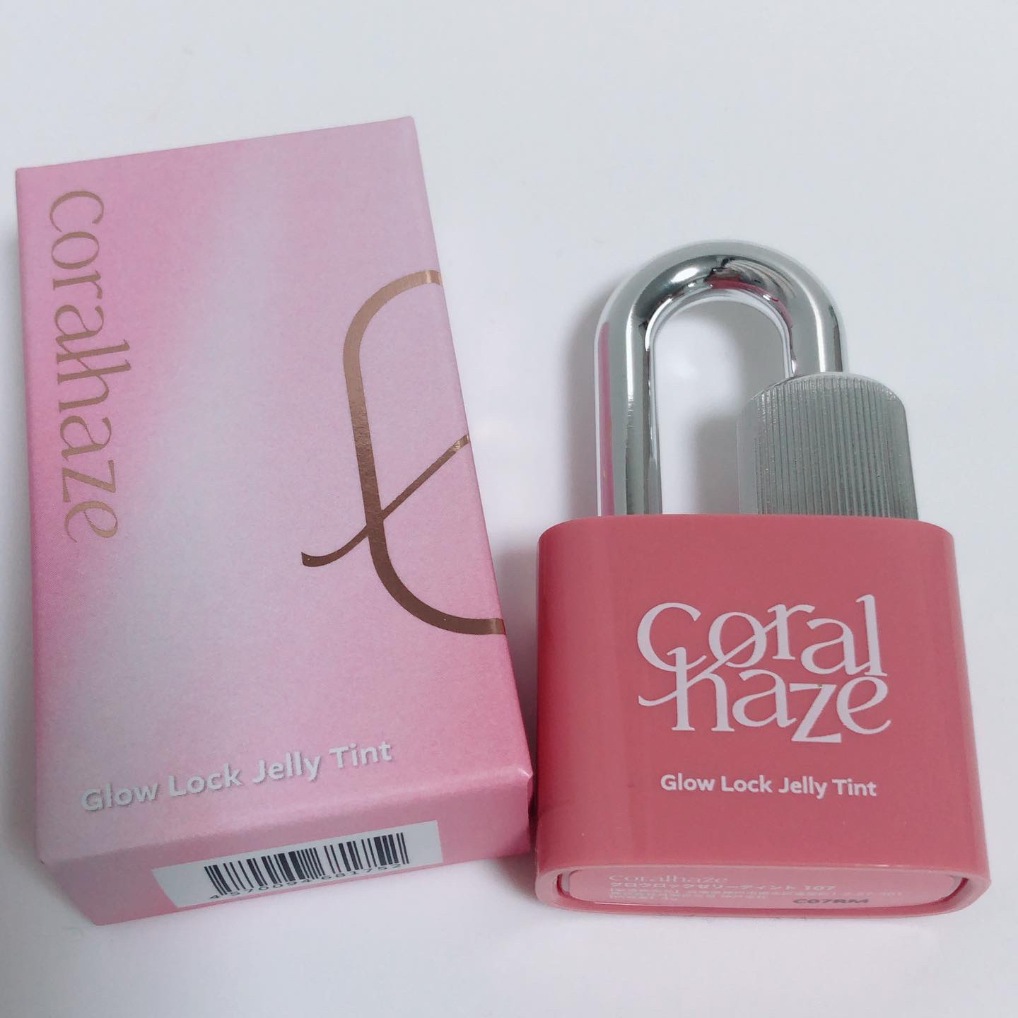 グロウロックゼリーティント 107 ペタル/Coralhaze/リップティントを使ったクチコミ（1枚目）